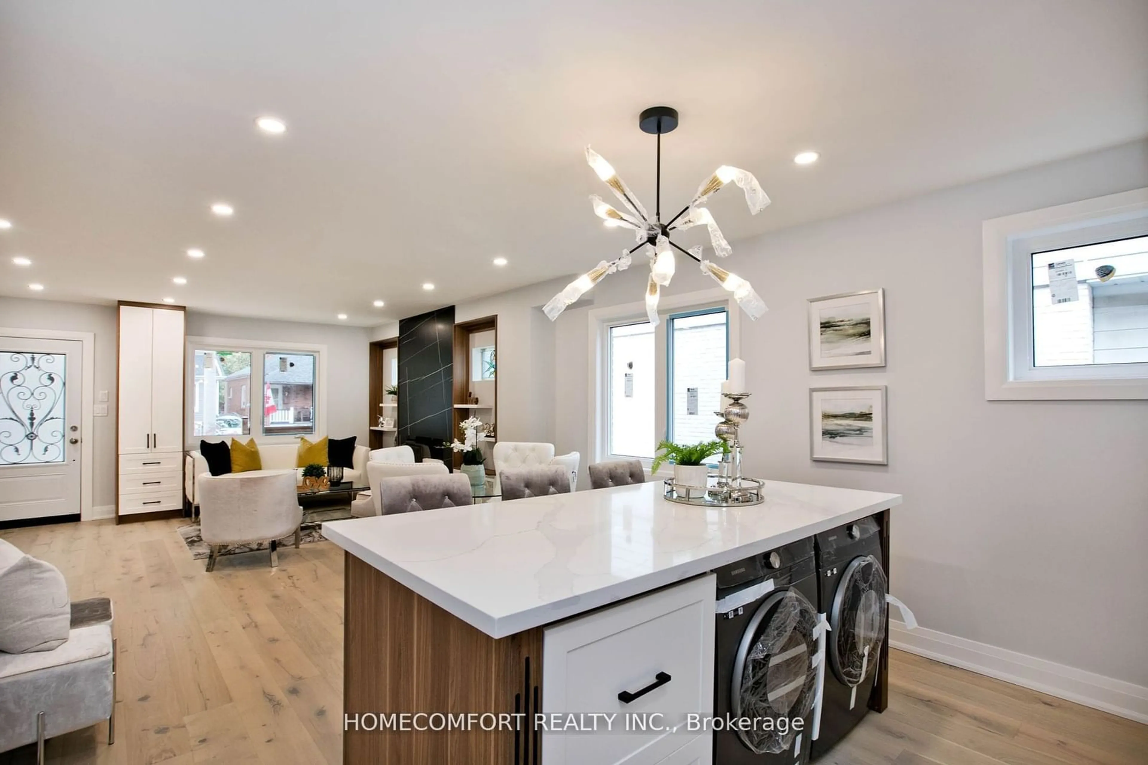 Contemporary kitchen for 10 Crewe Ave, Toronto Ontario M4C 2J1