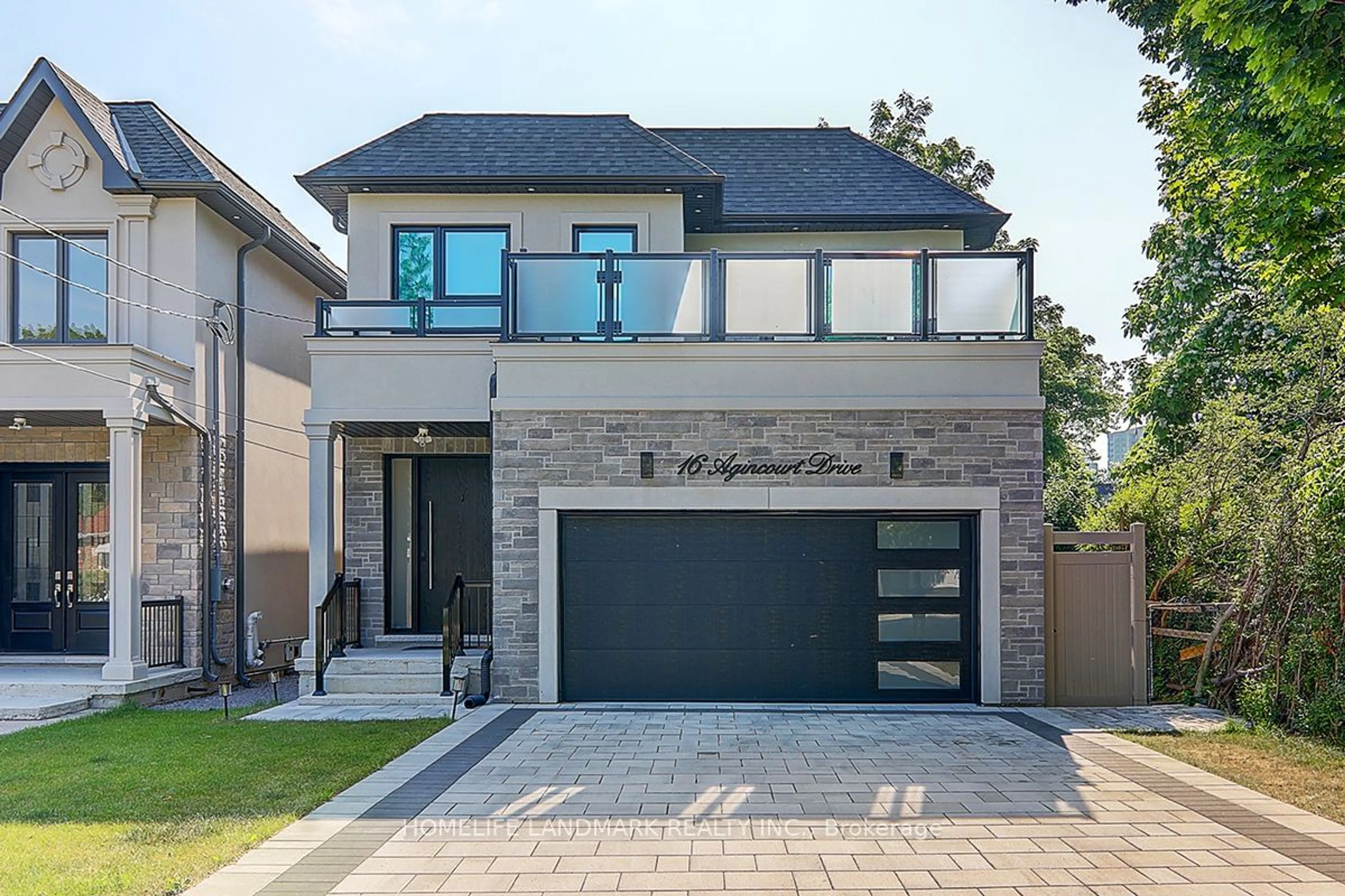 Home with brick exterior material for 16 Agincourt Dr, Toronto Ontario M1S 1M3