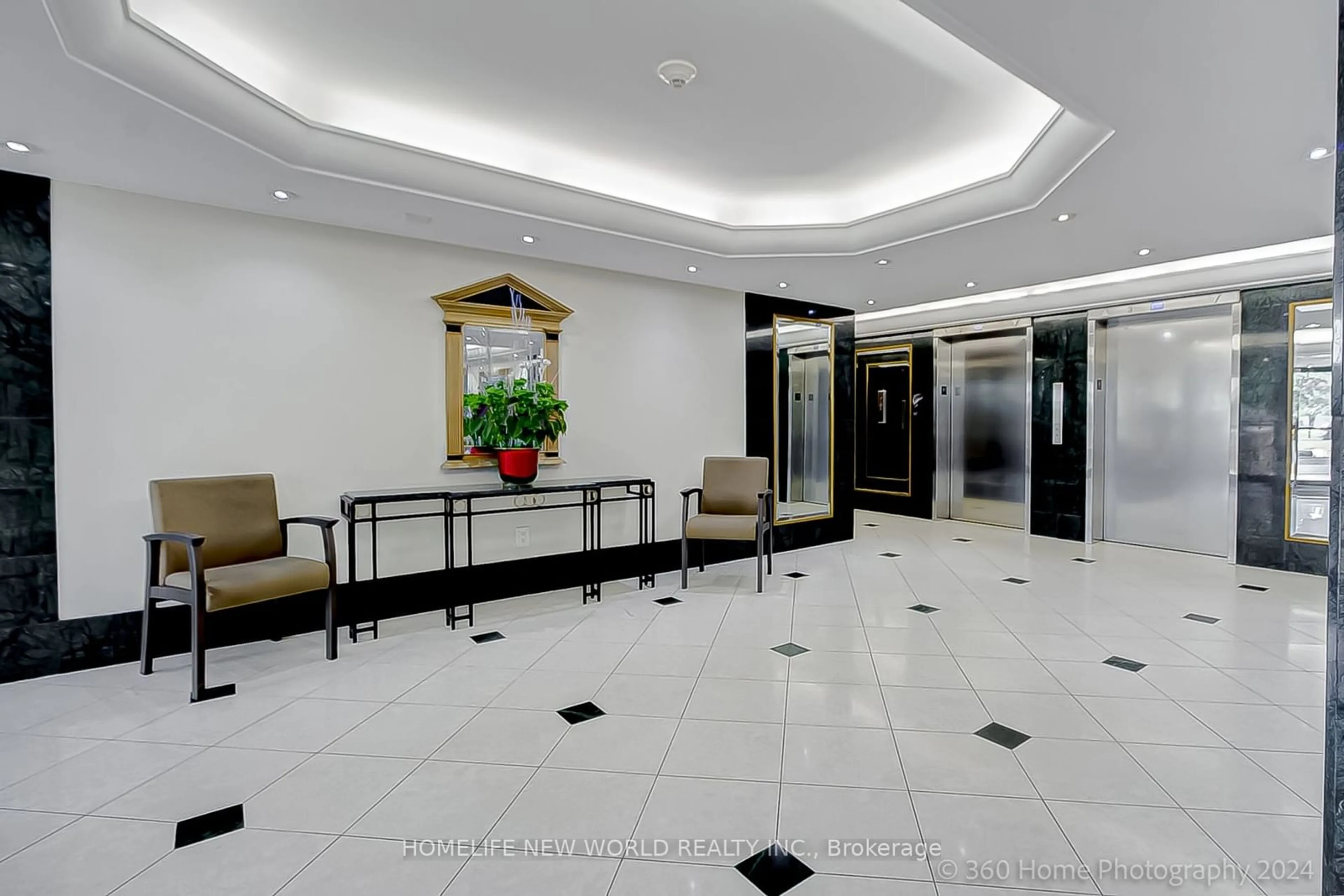 Indoor lobby for 2365 Kennedy Rd #1104, Toronto Ontario M1T 3S6
