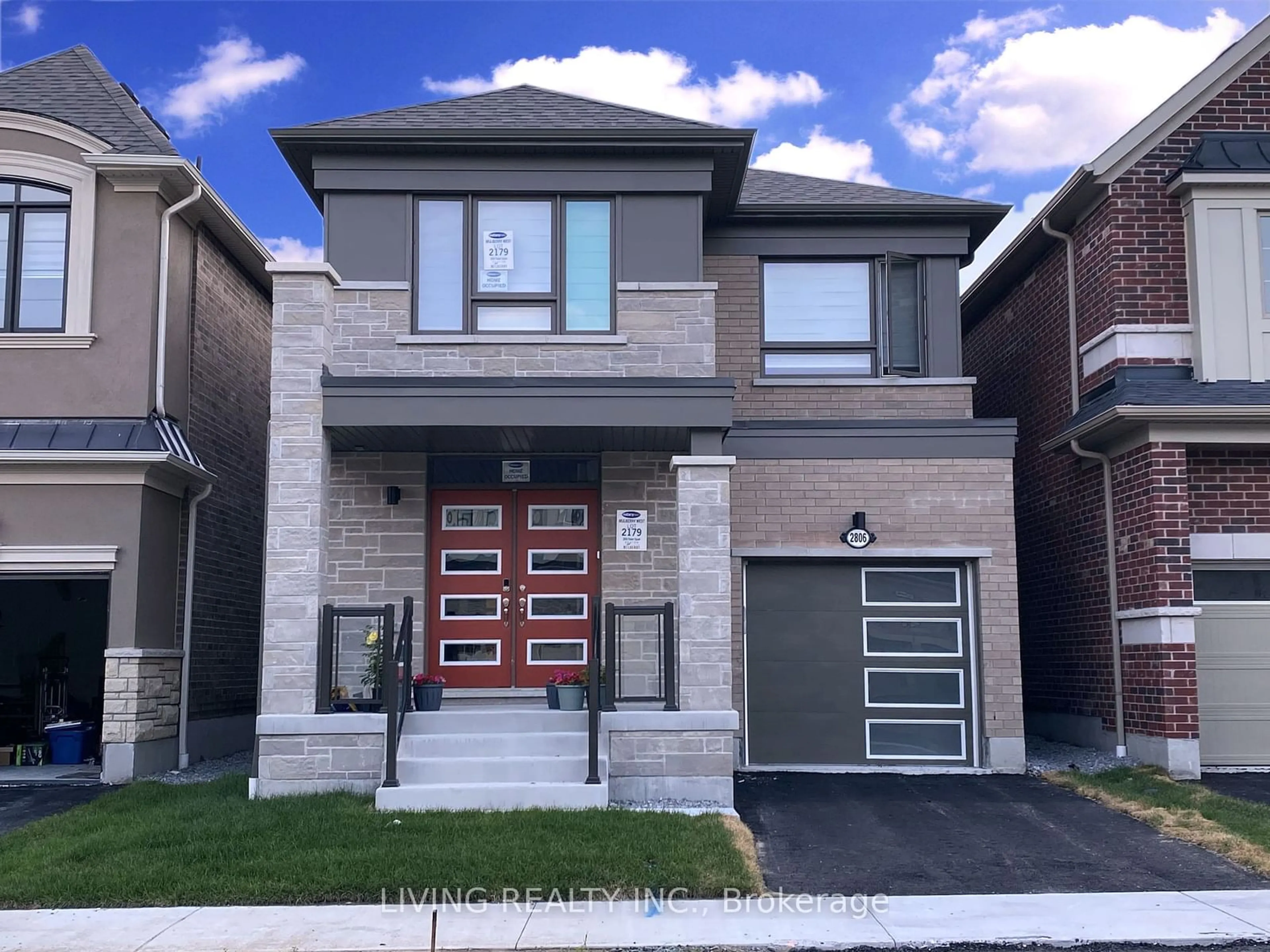 Home with brick exterior material for 2806 Foxden Sq, Pickering Ontario L1X 0N9