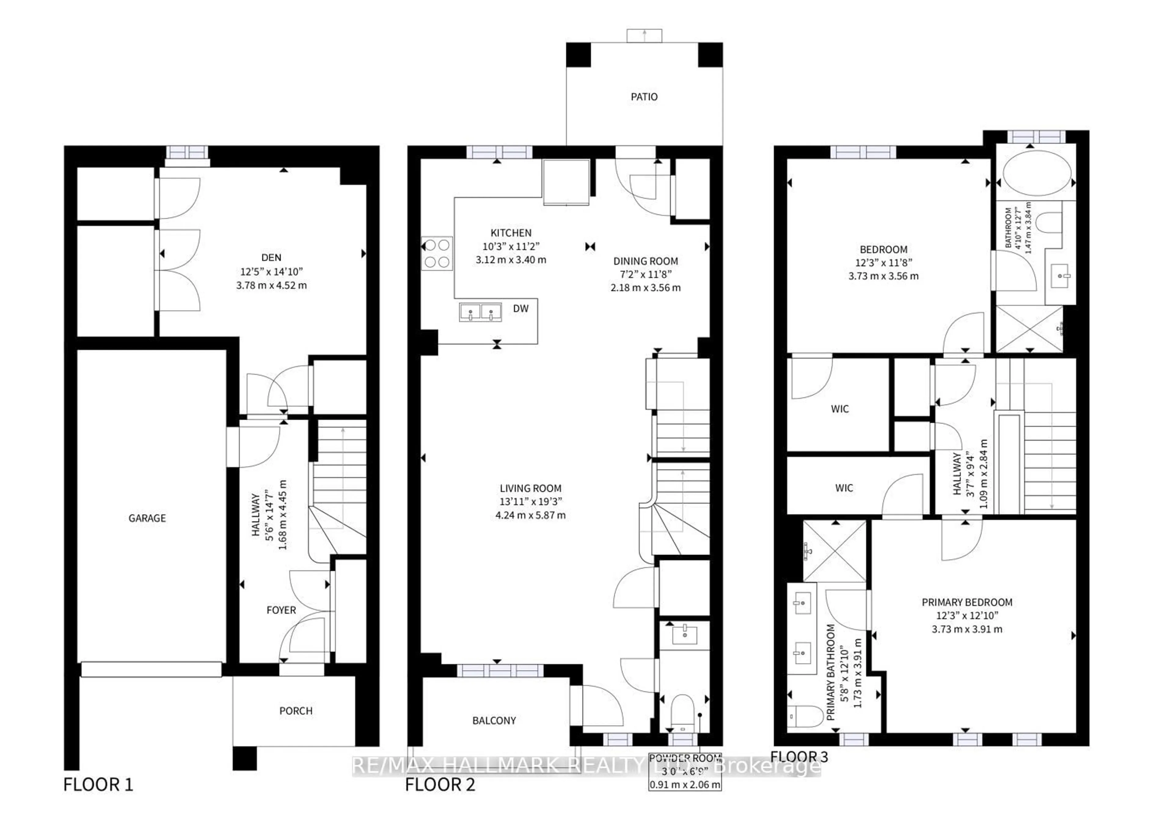 Floor plan for 1701 Finch Ave #72, Pickering Ontario L1V 0B7