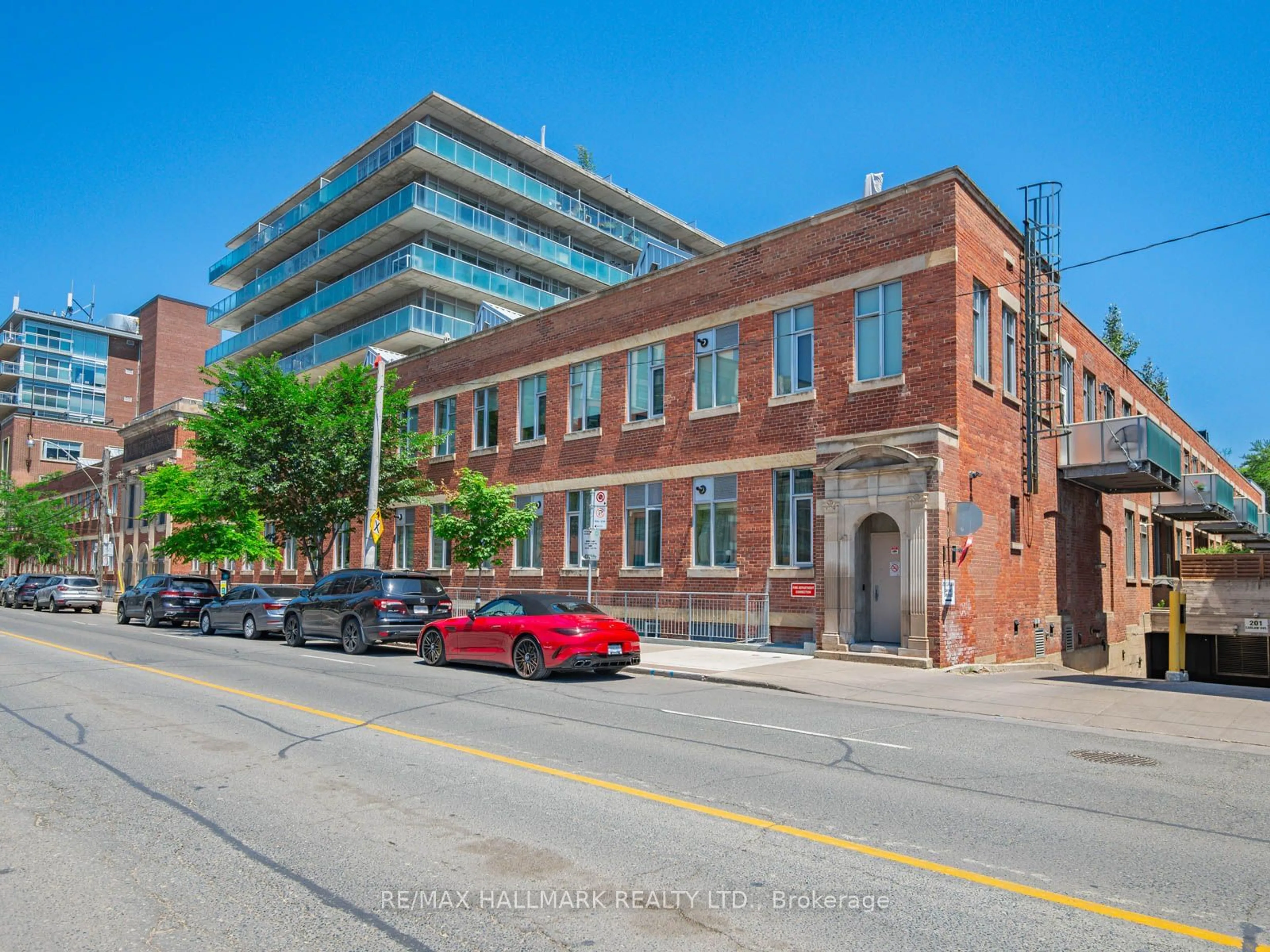 Street view for 201 Carlaw Ave #601, Toronto Ontario M4M 2S3