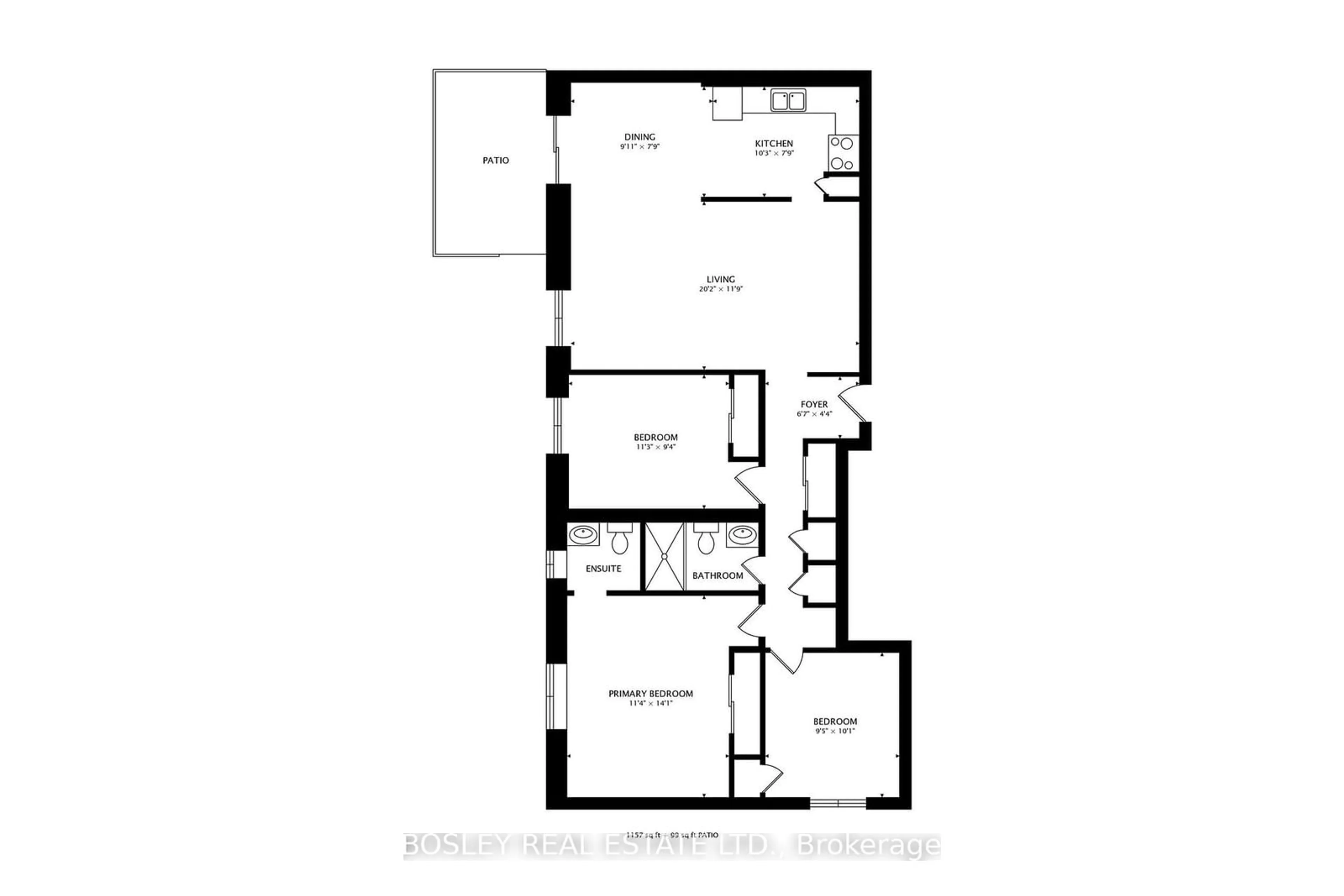 Floor plan for 800 Kennedy Rd #106, Toronto Ontario M1K 2C8