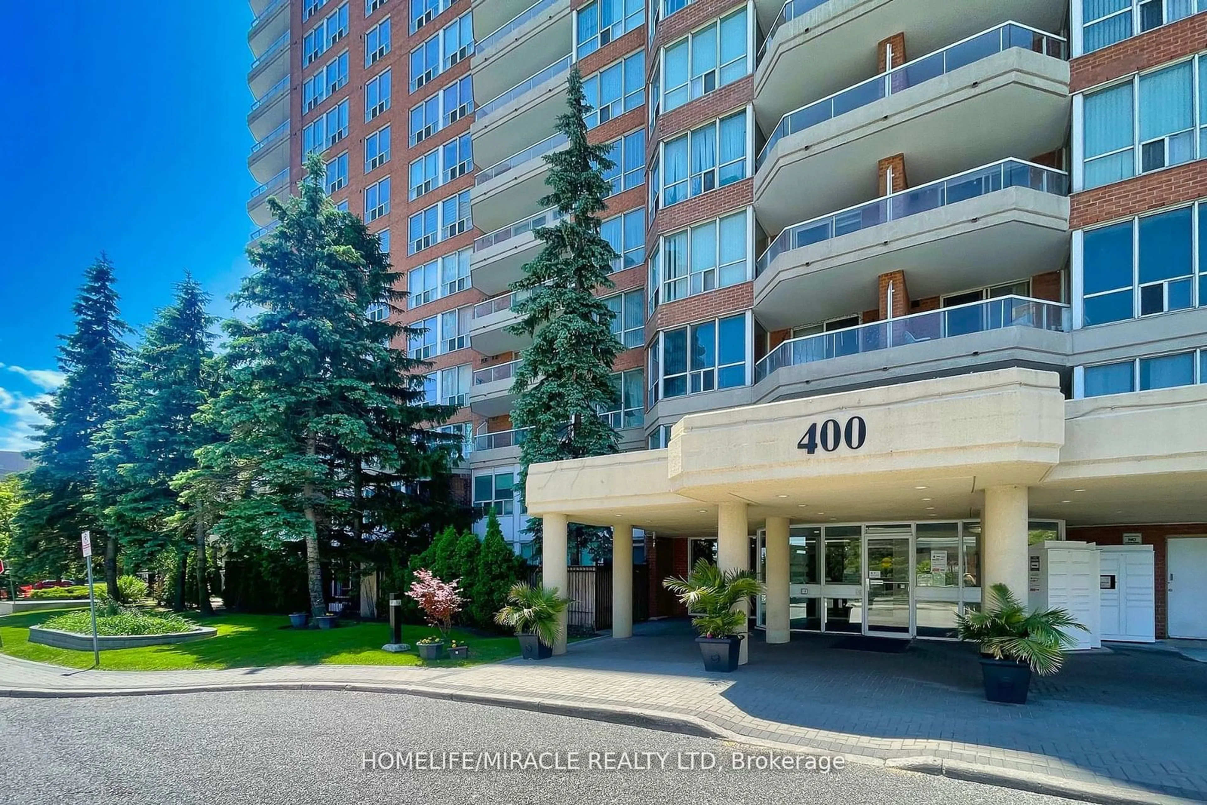 A pic from exterior of the house or condo for 400 Mclevin Ave #1509, Toronto Ontario M1B 5J4