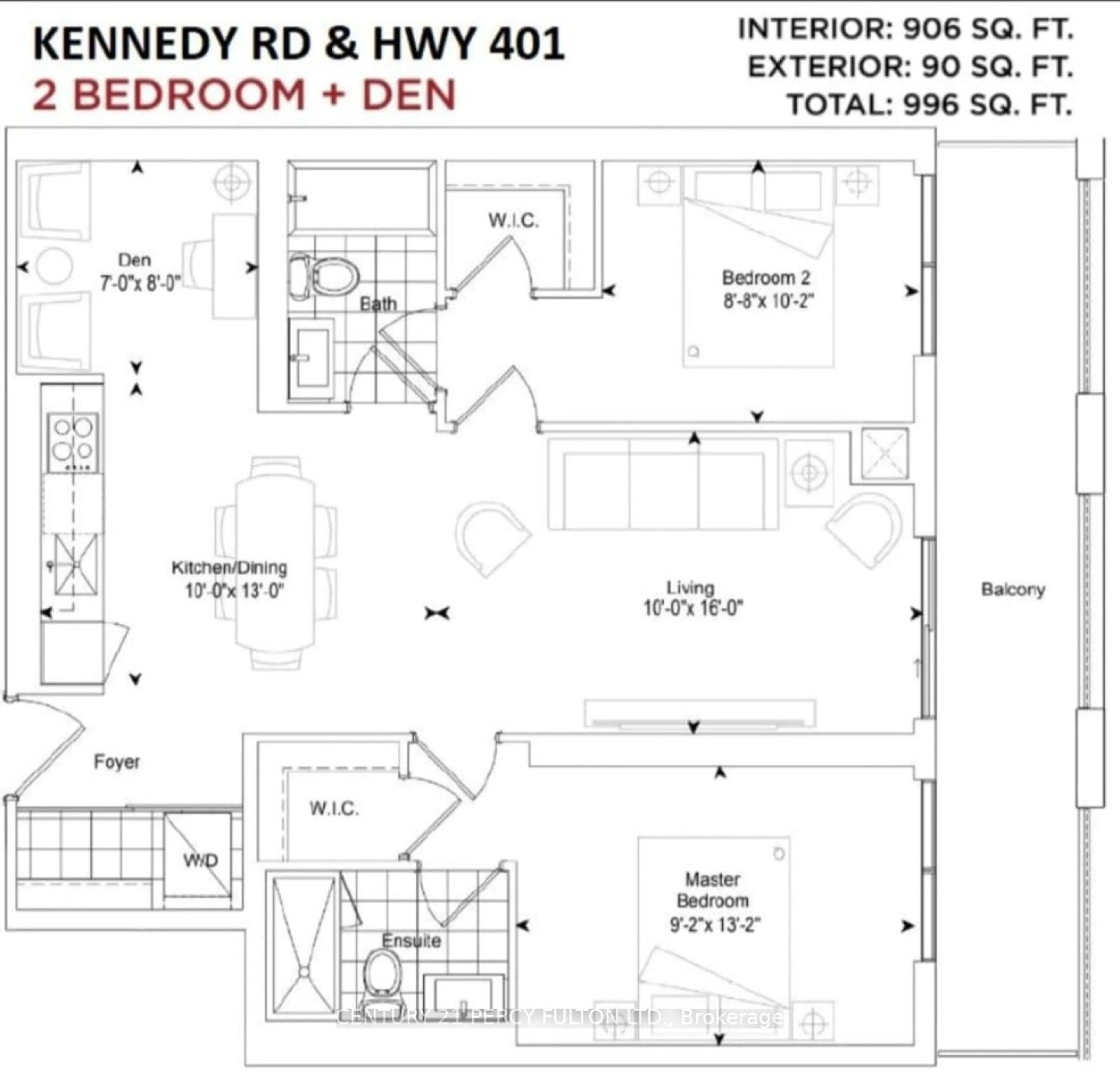 Floor plan for 2033 Kennedy Rd #320, Toronto Ontario M1T 0B9