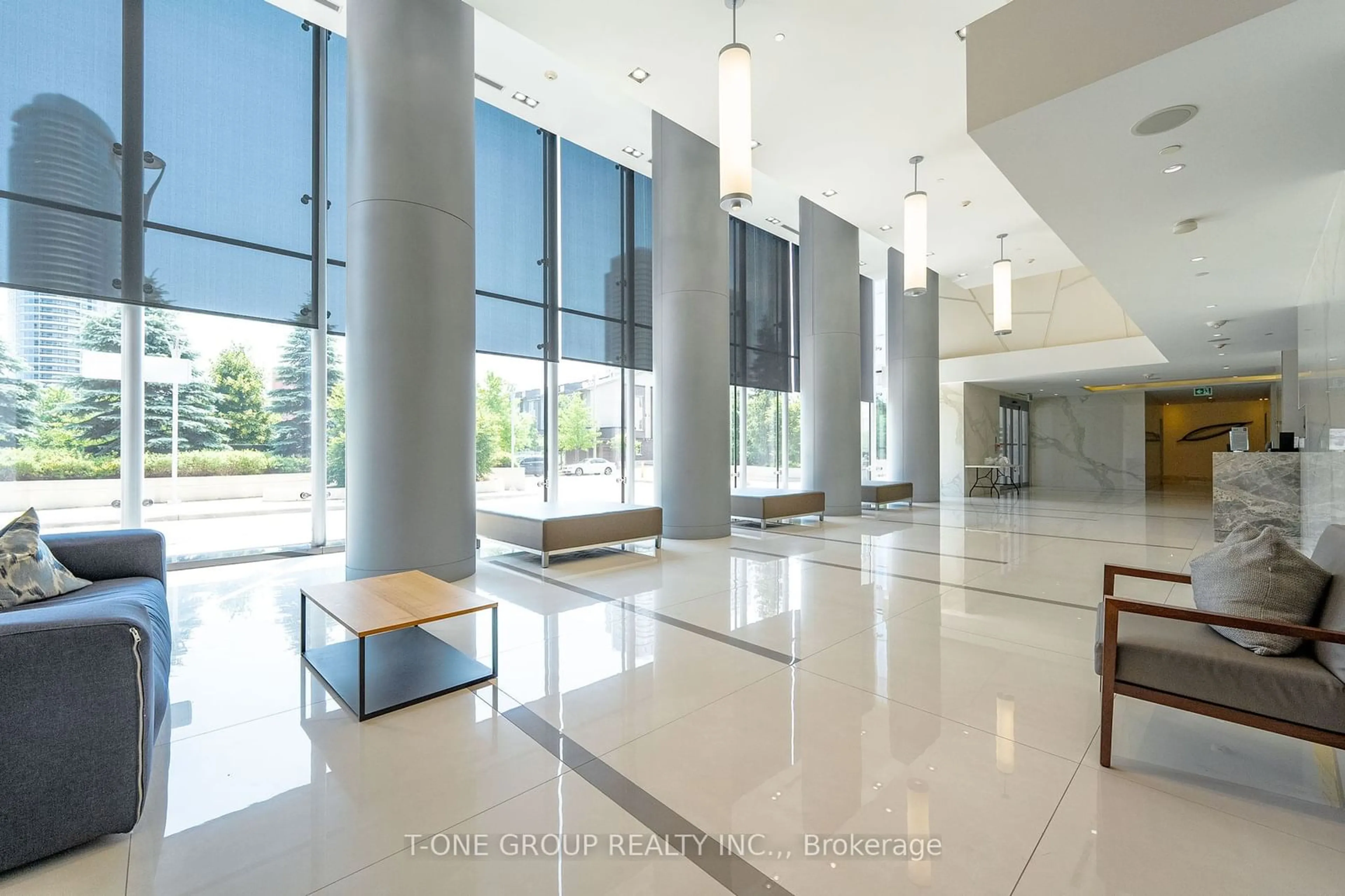 Indoor lobby for 255 Village Green Sq #1003, Toronto Ontario M1S 0L7