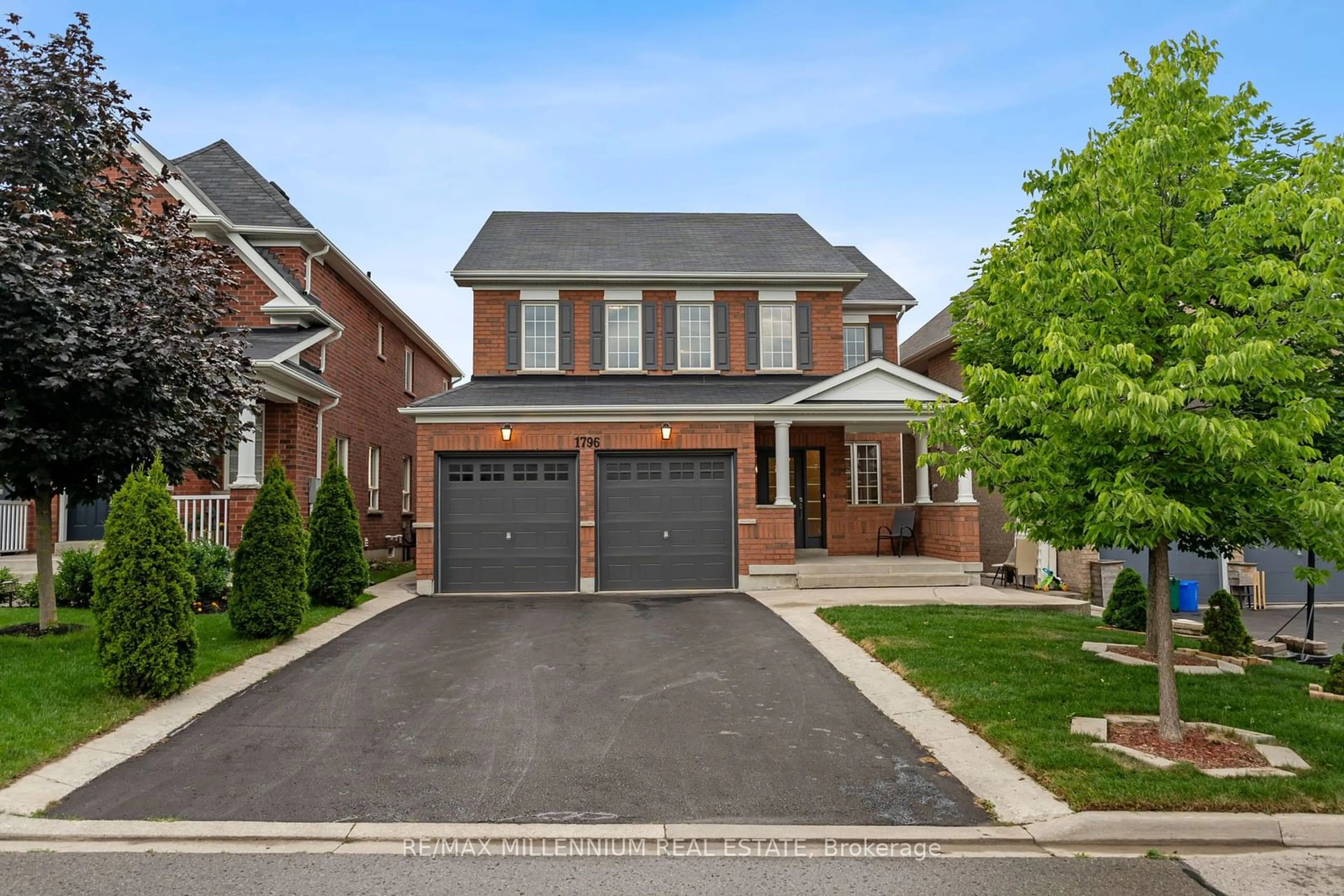 Home with brick exterior material for 1796 Finkle Dr, Oshawa Ontario L1K 0R4