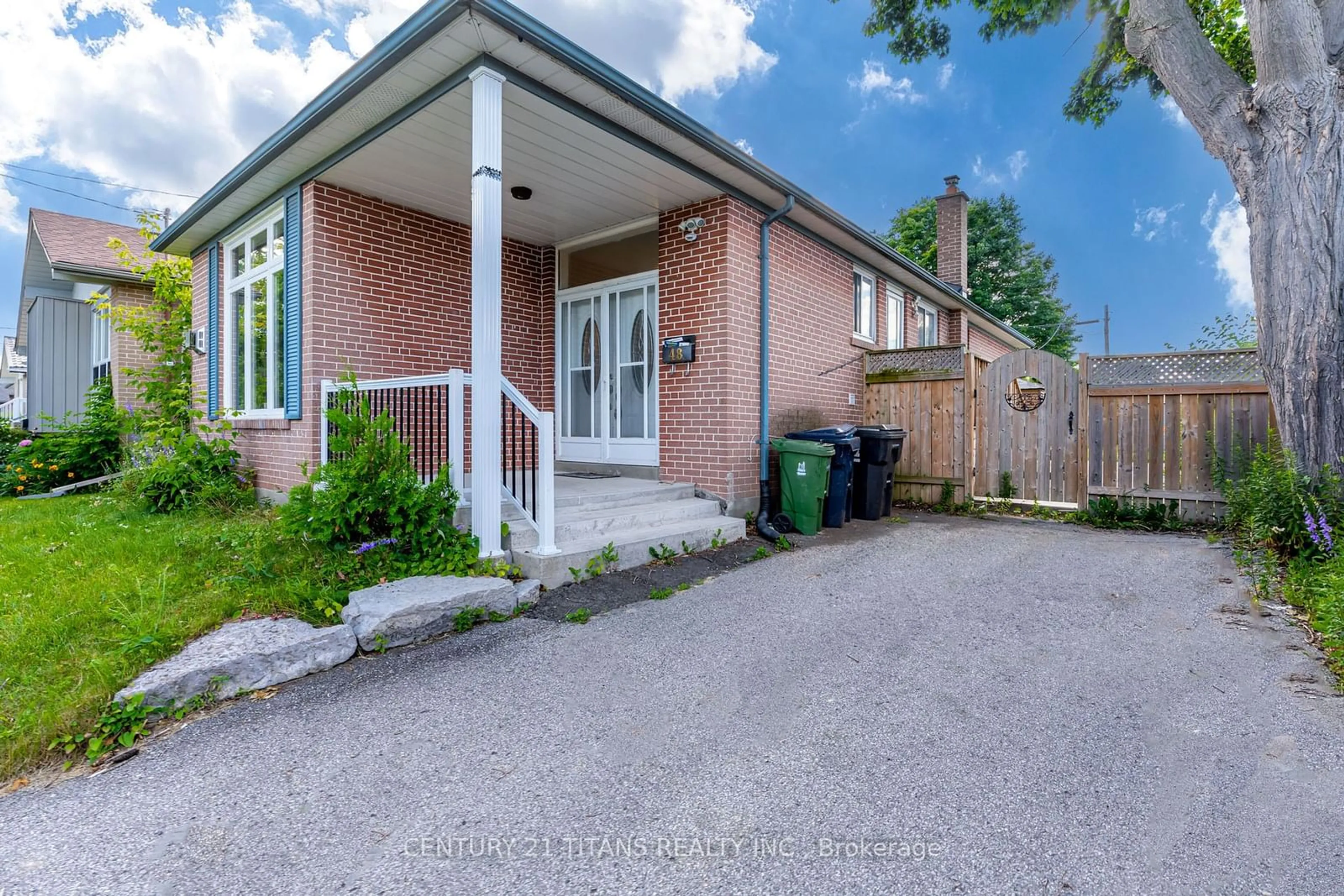Home with brick exterior material for 48 Rowallan Dr, Toronto Ontario M1E 2Y6