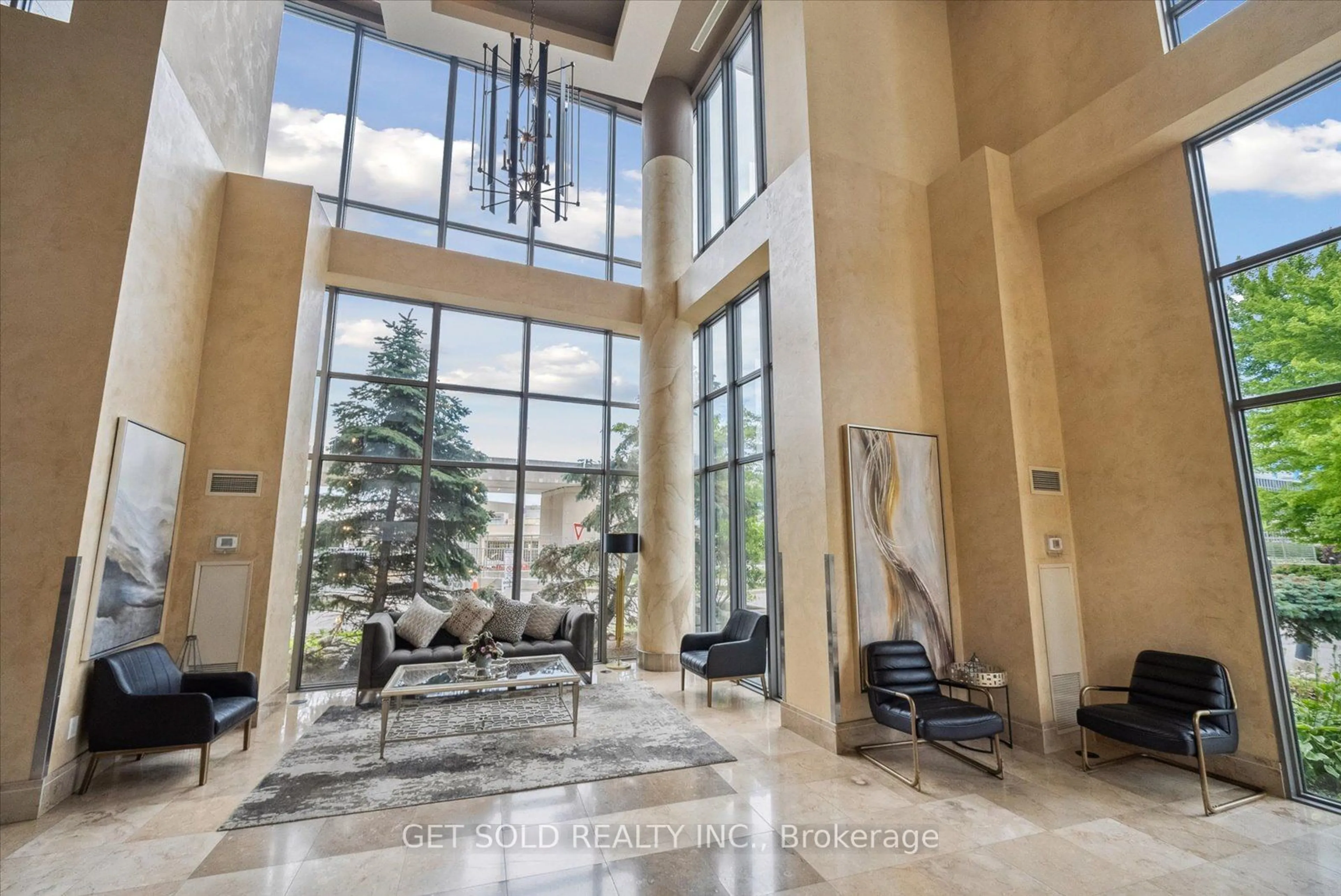 Indoor lobby, ceramic floors for 50 Brian Harrison Way #2903, Toronto Ontario M1P 5J4