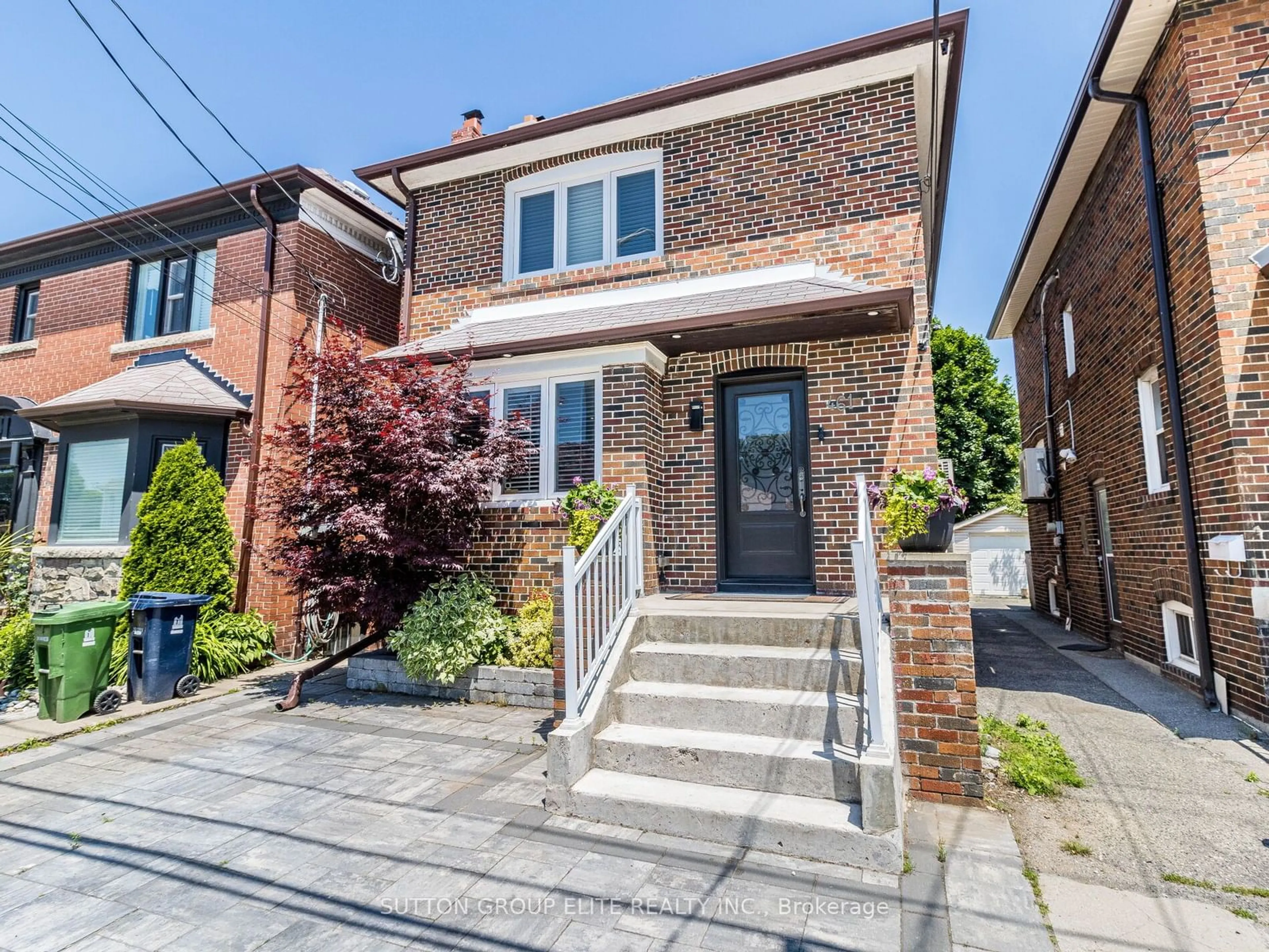 Home with brick exterior material for 461 Donlands Ave, Toronto Ontario M4J 3S4