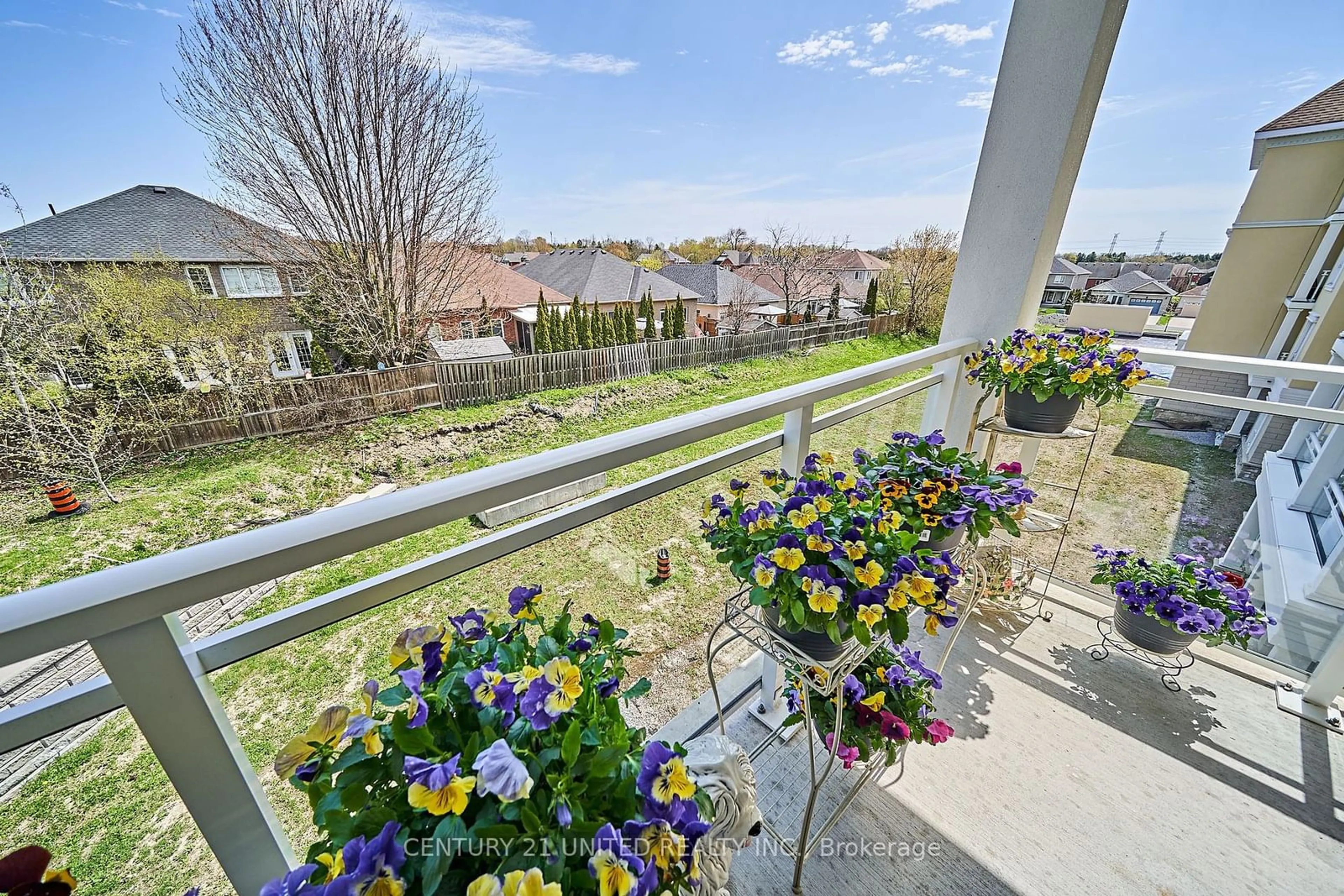 Balcony in the apartment for 21 Brookhouse Dr #315, Clarington Ontario L1B 0V4