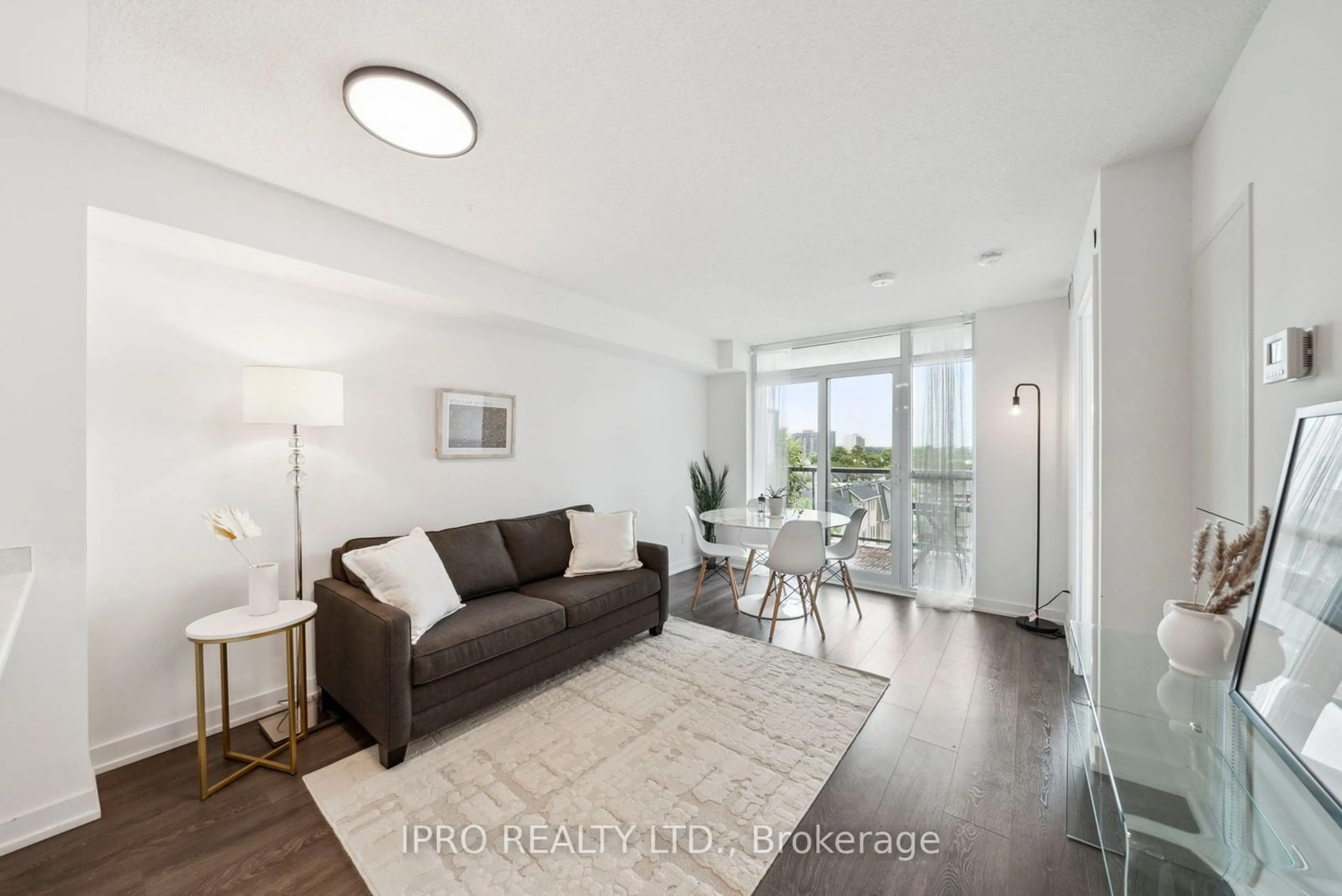 Living room for 8 Trent Ave #513, Toronto Ontario M4C 0A6