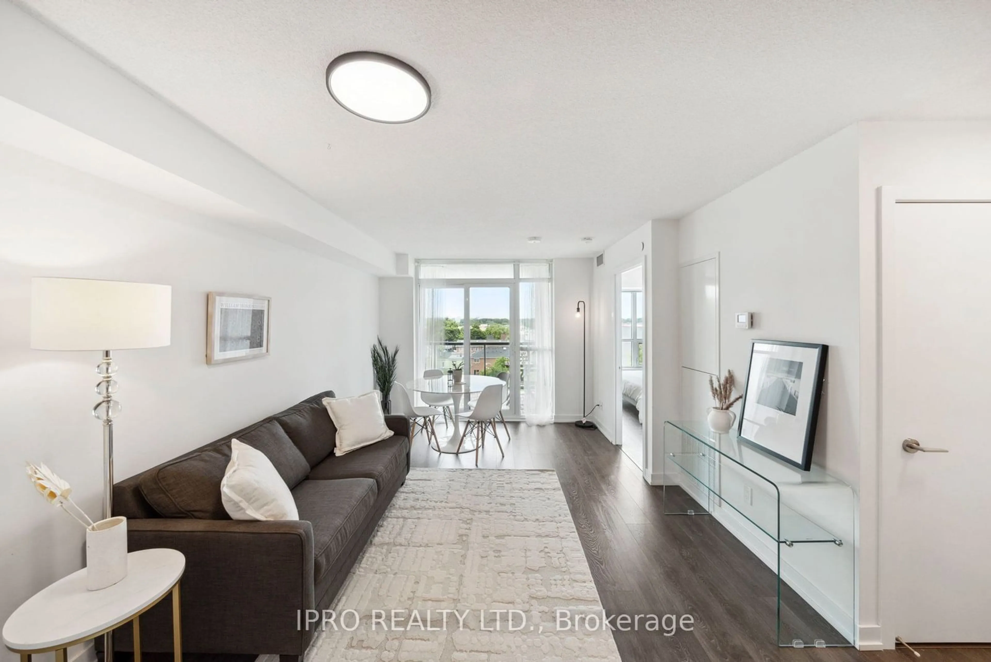 Living room for 8 Trent Ave #513, Toronto Ontario M4C 0A6