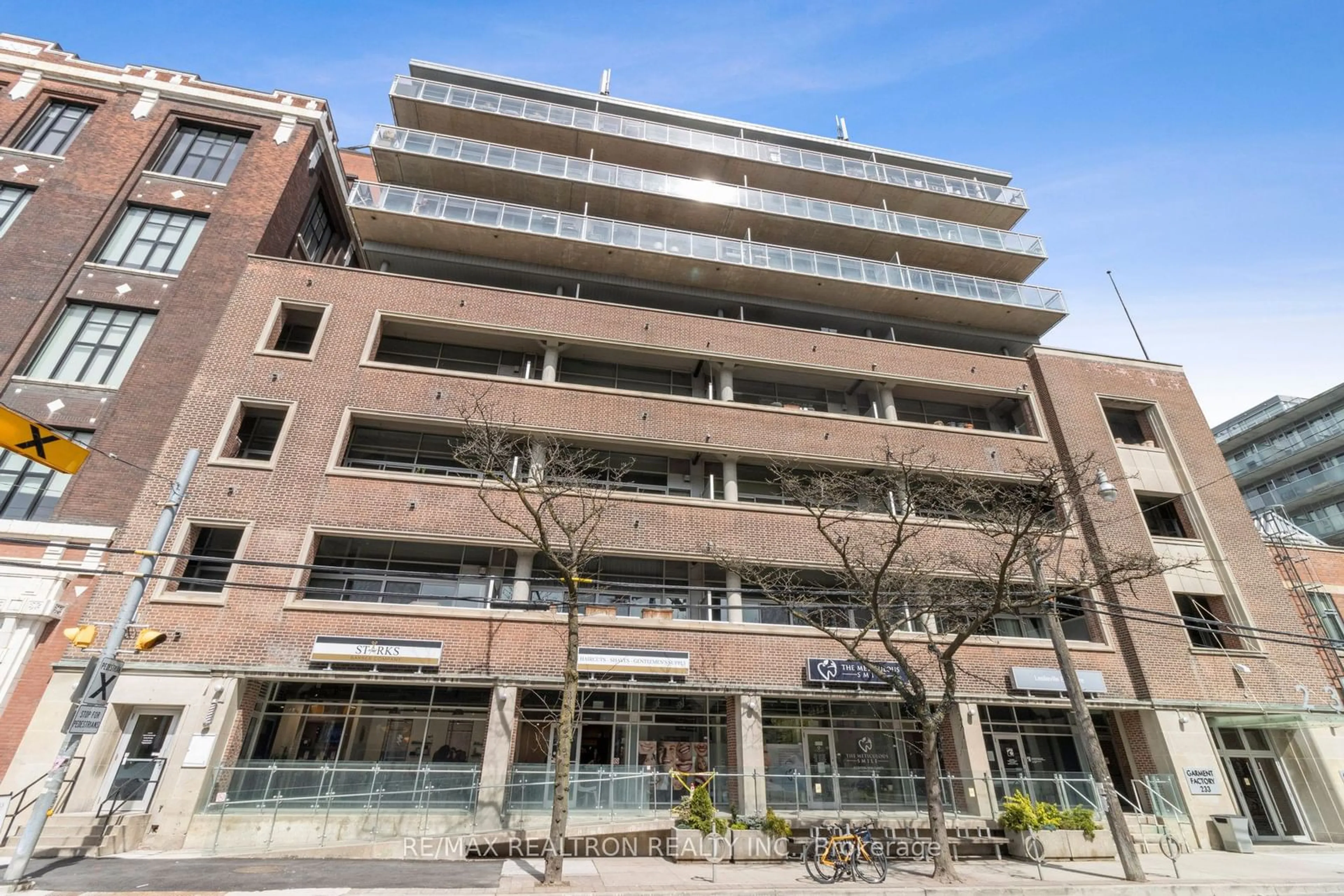 A pic from exterior of the house or condo for 233 Carlaw Ave #319, Toronto Ontario M4M 3N6