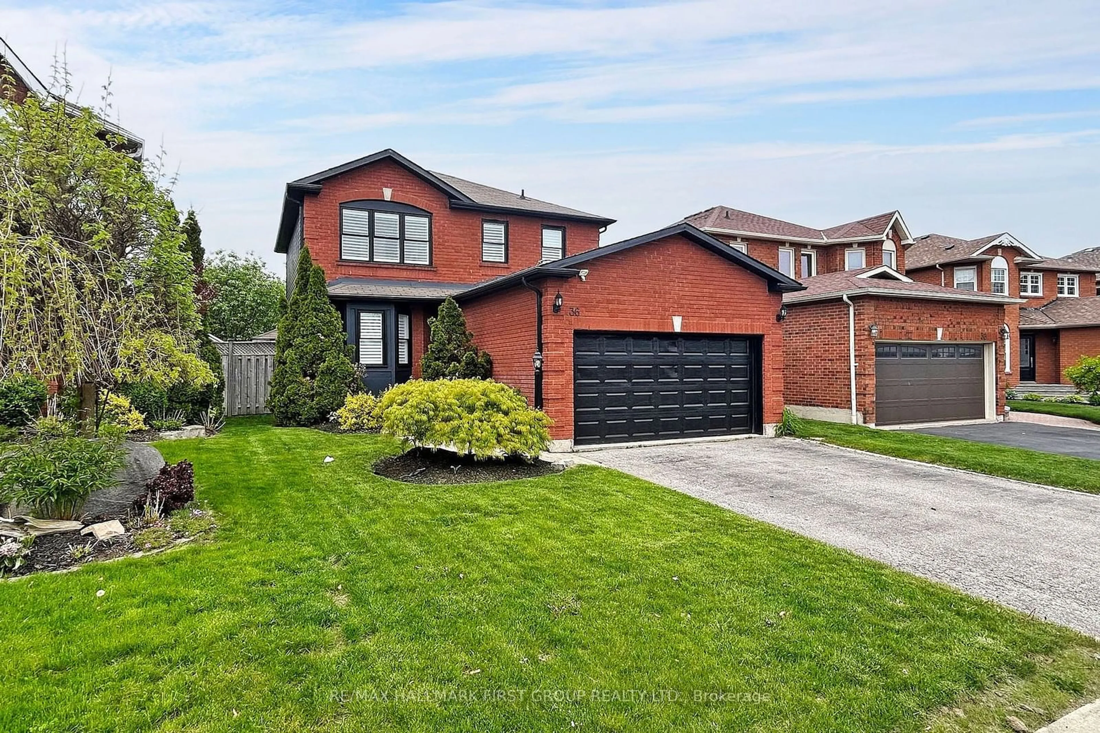 Home with brick exterior material for 36 Fencerow Dr, Whitby Ontario L1R 1Y4