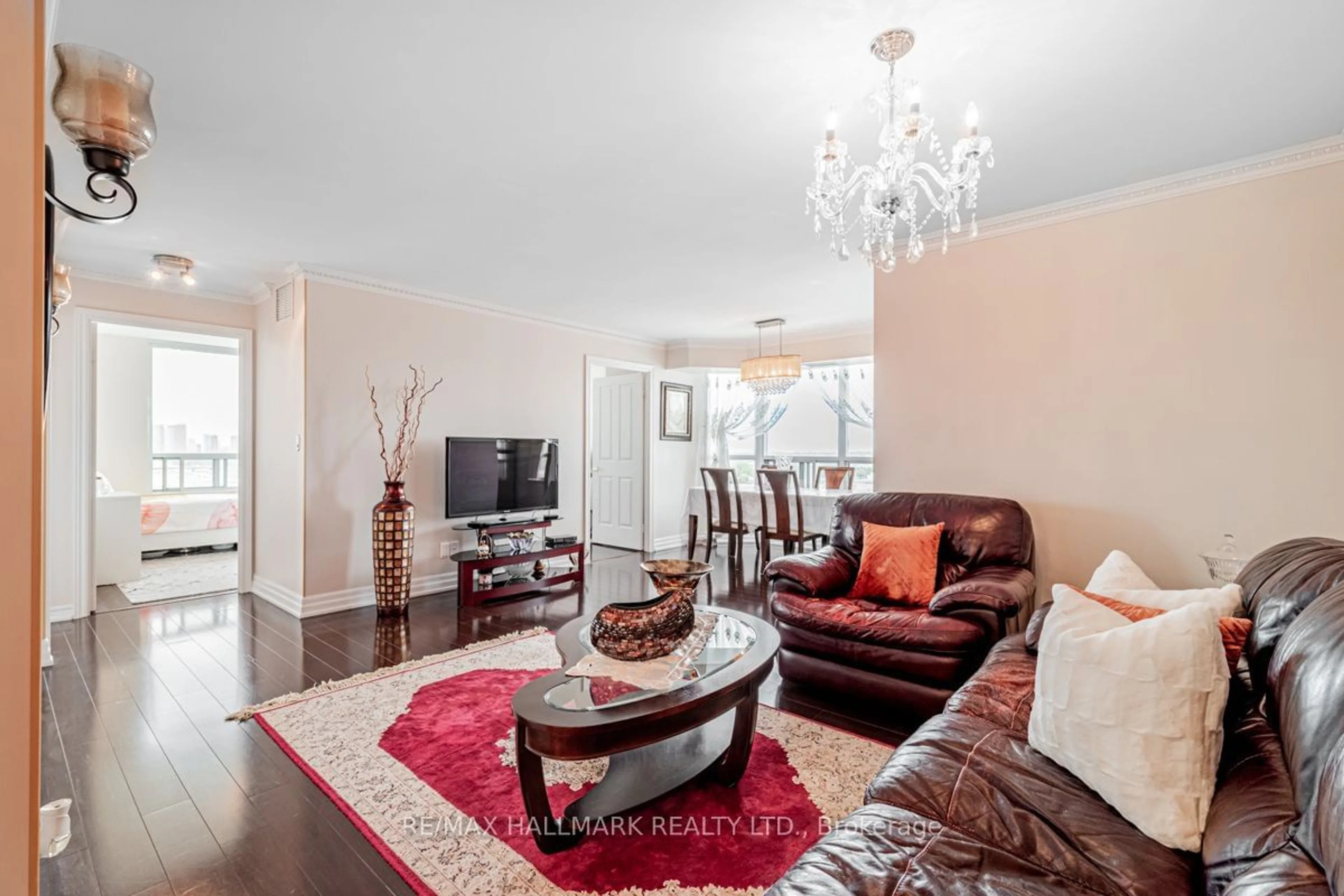 Living room for 68 Corporate Dr #1925, Toronto Ontario M1H 3H3