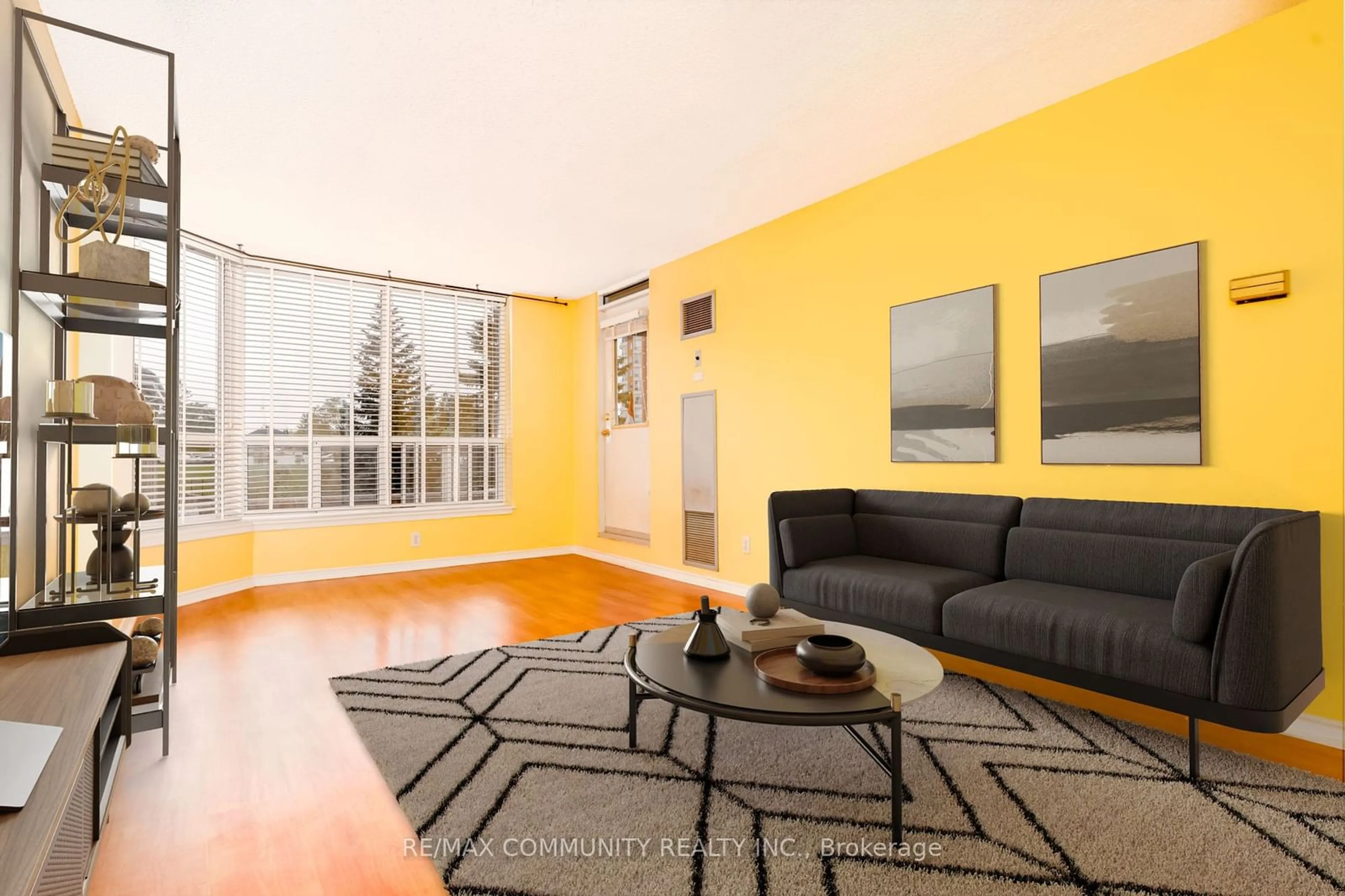 Living room for 480 Mclevin Ave #211, Toronto Ontario M1B 5N9