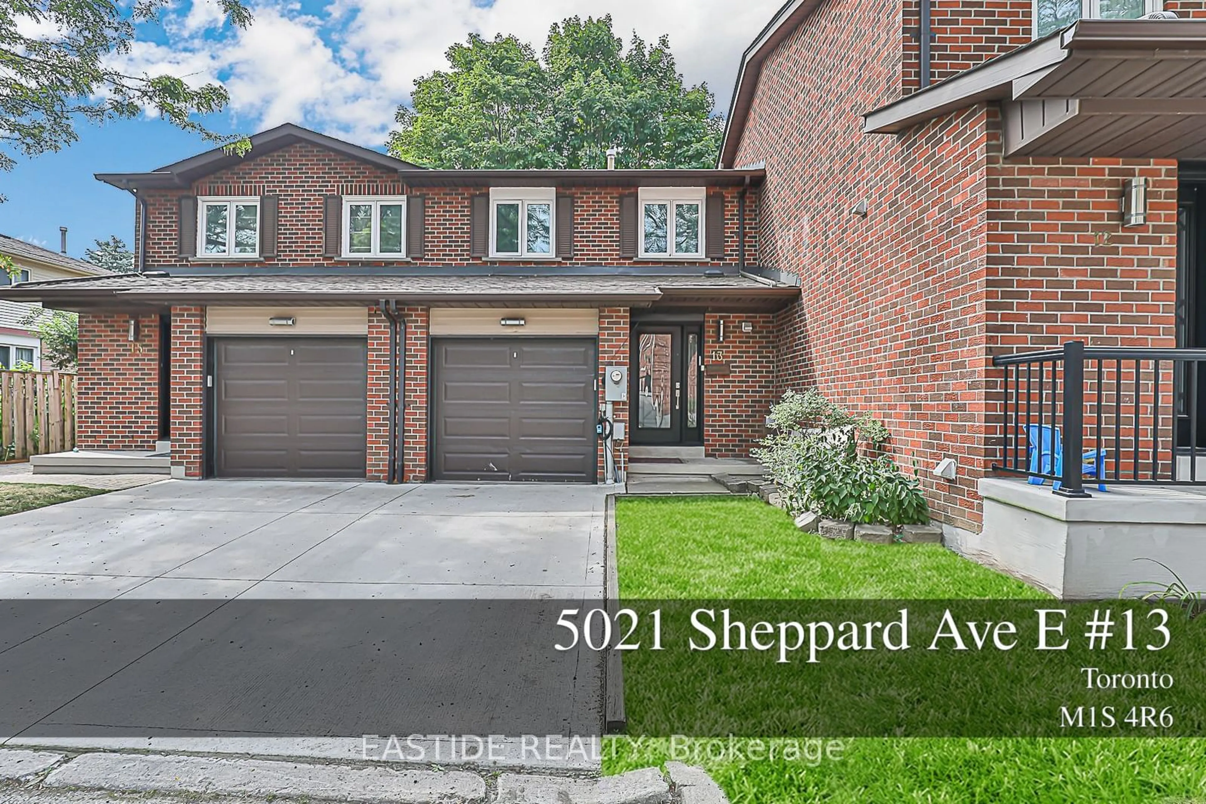 Home with brick exterior material for 5021 Sheppard Ave #13, Toronto Ontario M1S 4R6