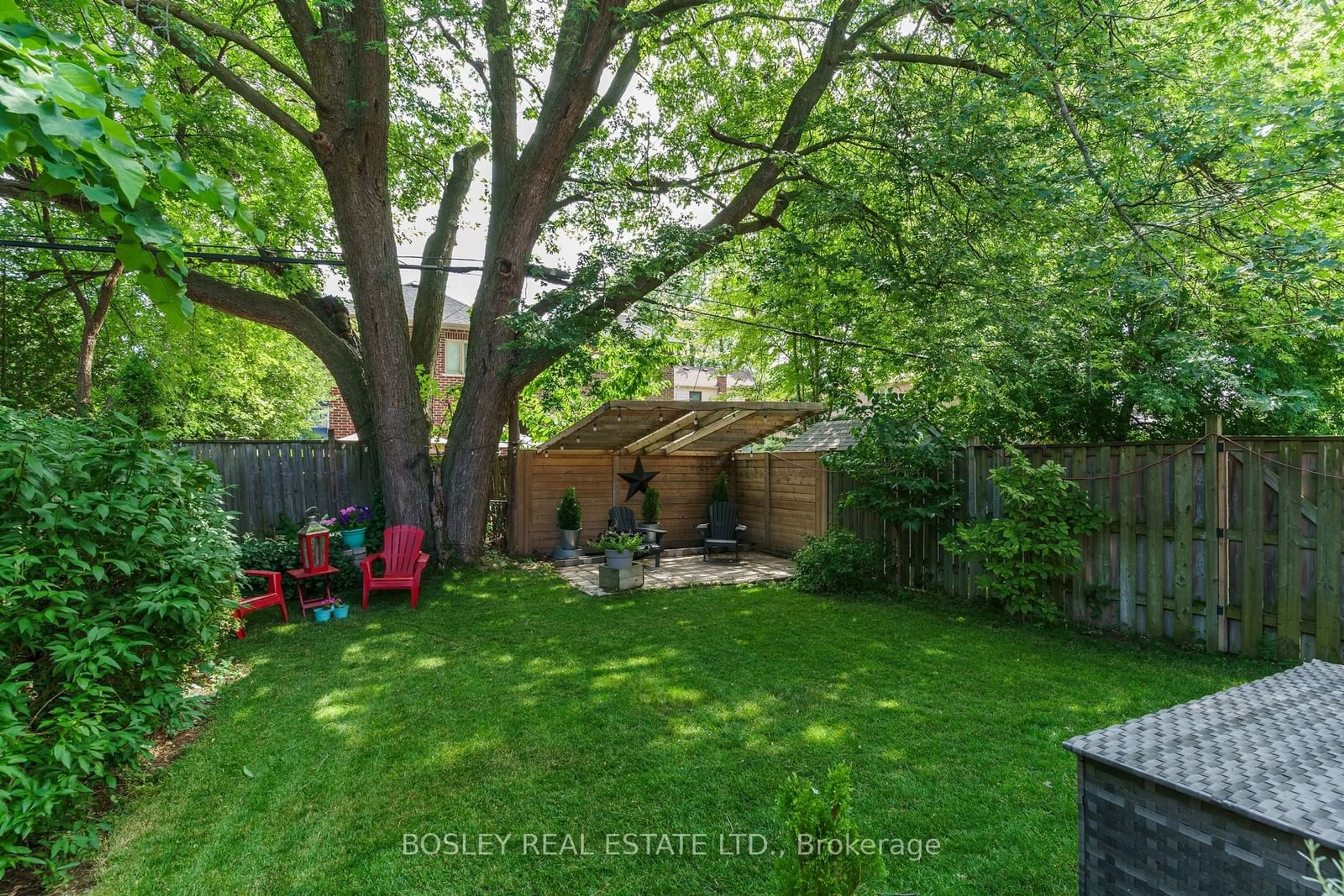 Fenced yard for 71A Natal Ave, Toronto Ontario M1N 3V5