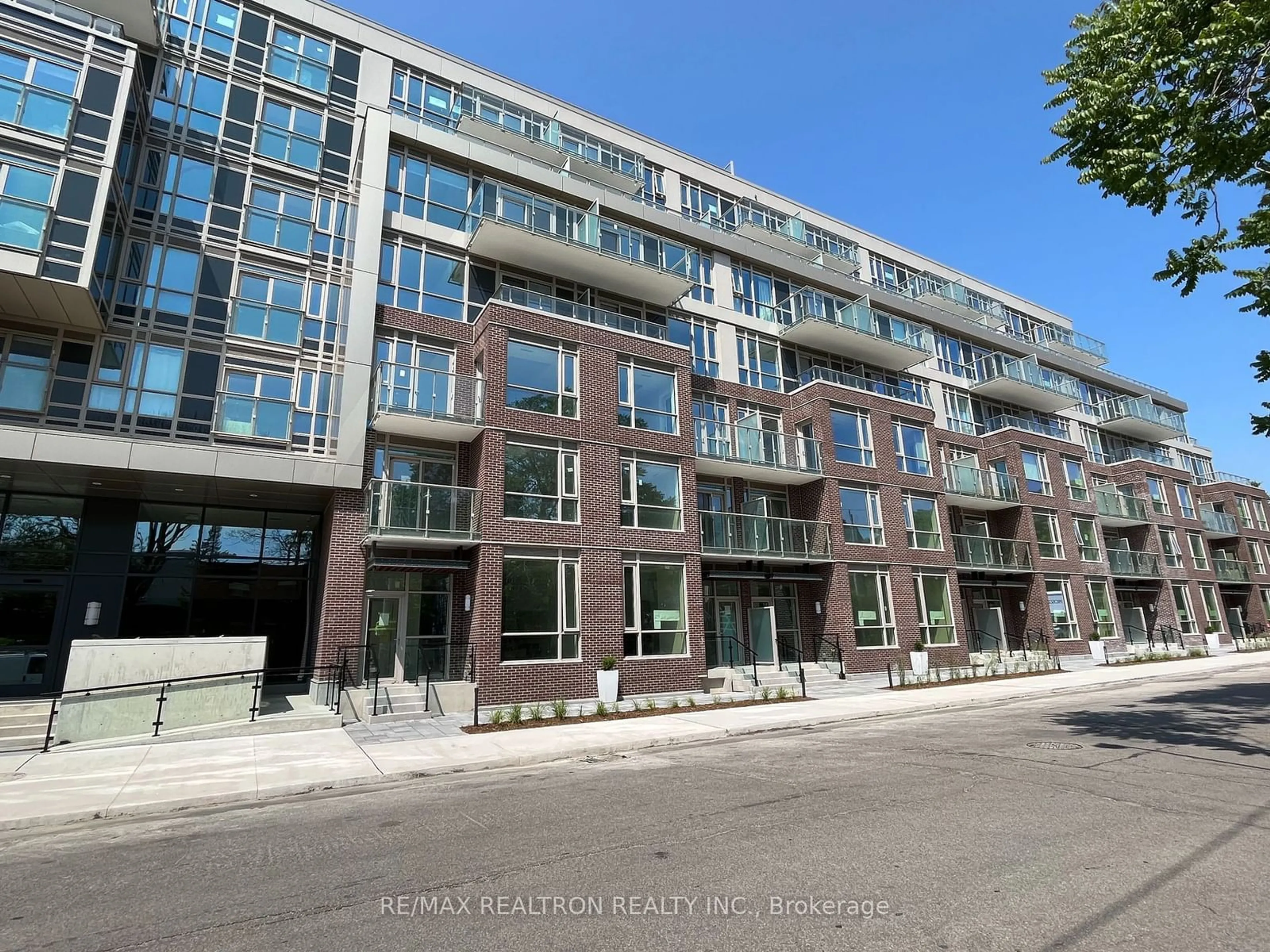 A pic from exterior of the house or condo for 150 Logan Ave #445, Toronto Ontario M4M 0E4