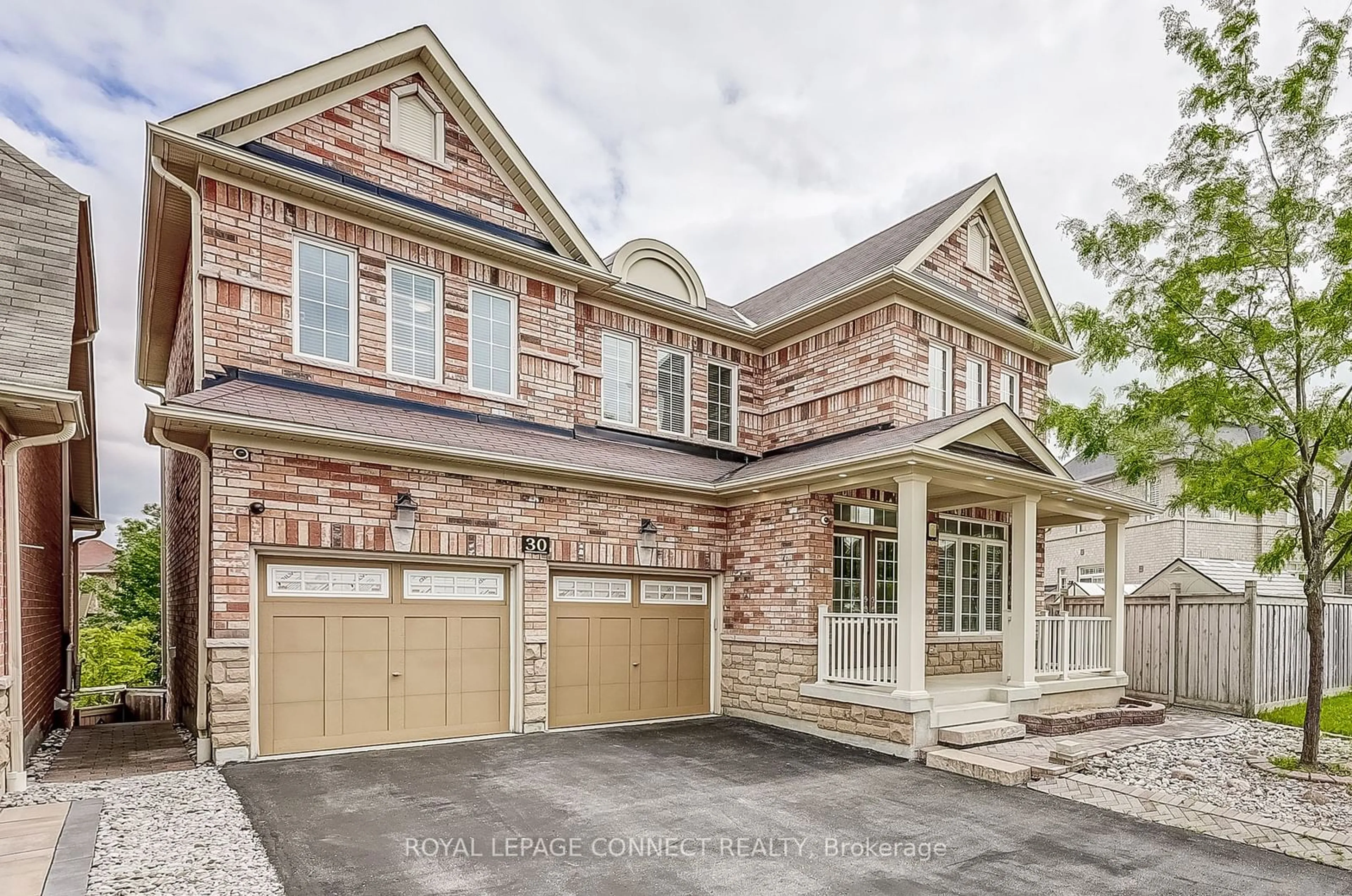 Home with brick exterior material for 30 Oswell Dr, Ajax Ontario L1Z 0L6