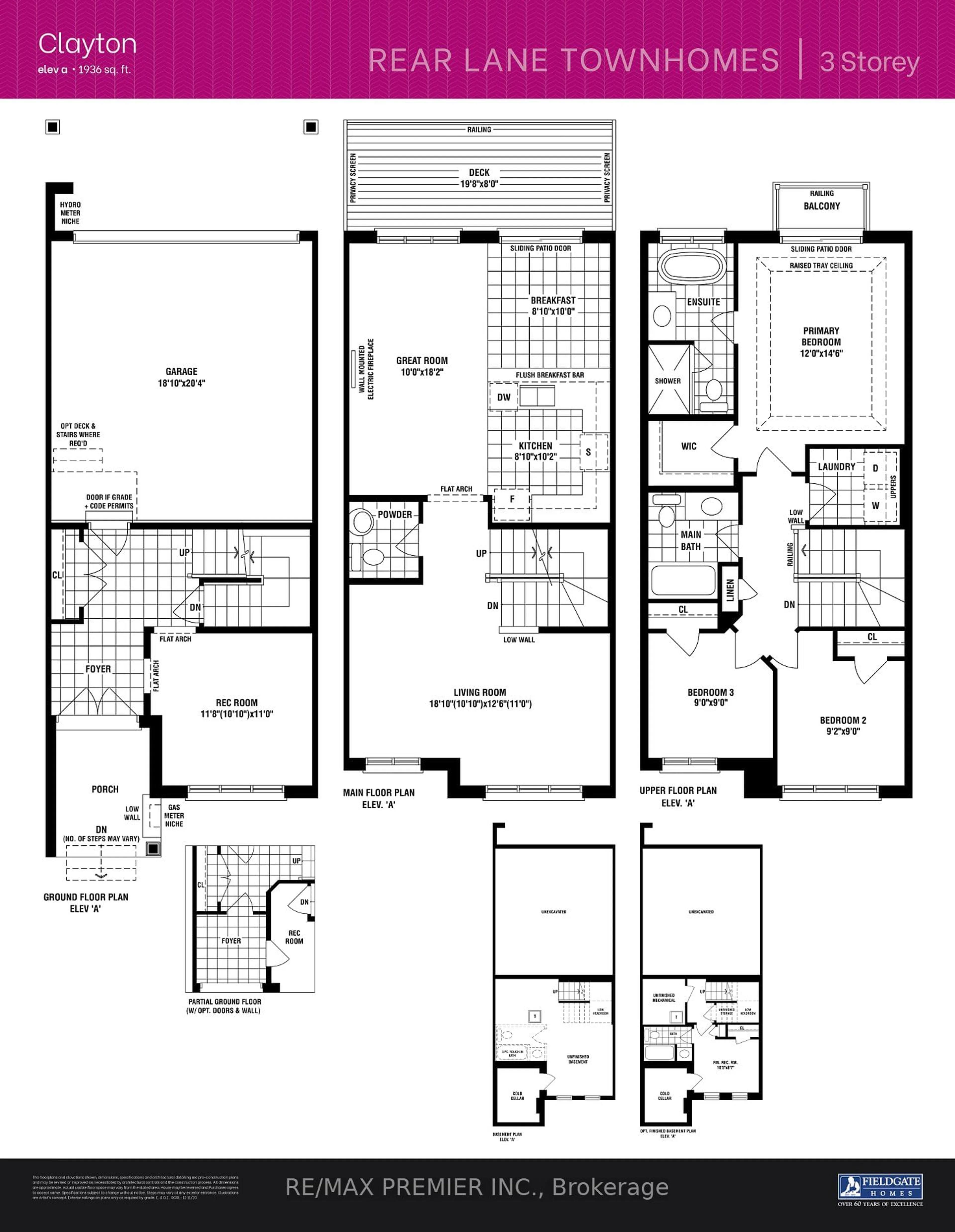 Floor plan for 2624 Delphinium Tr, Pickering Ontario L1X 0M2