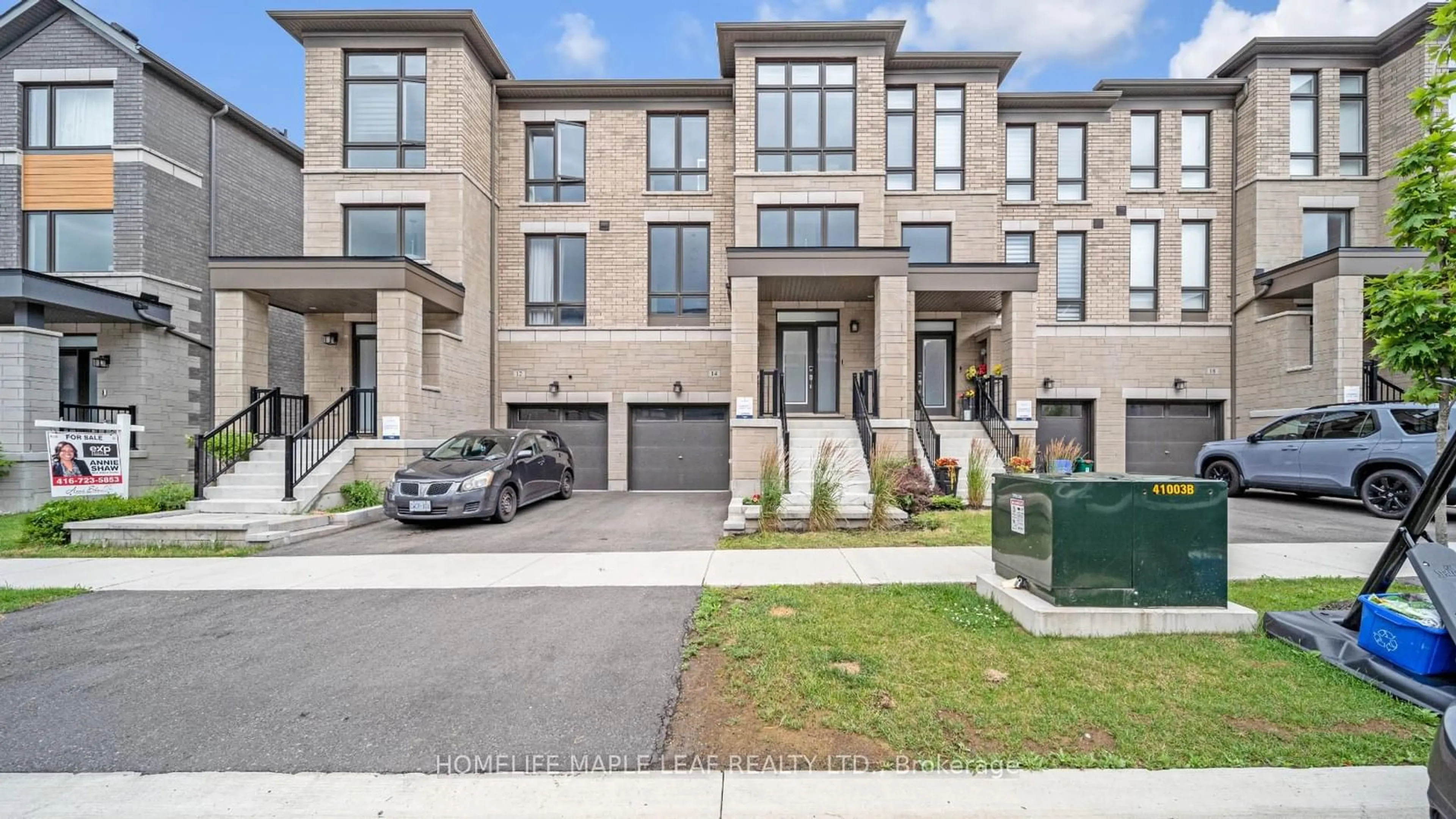 A pic from exterior of the house or condo for 14 Douet Lane, Ajax Ontario L1Z 0V4