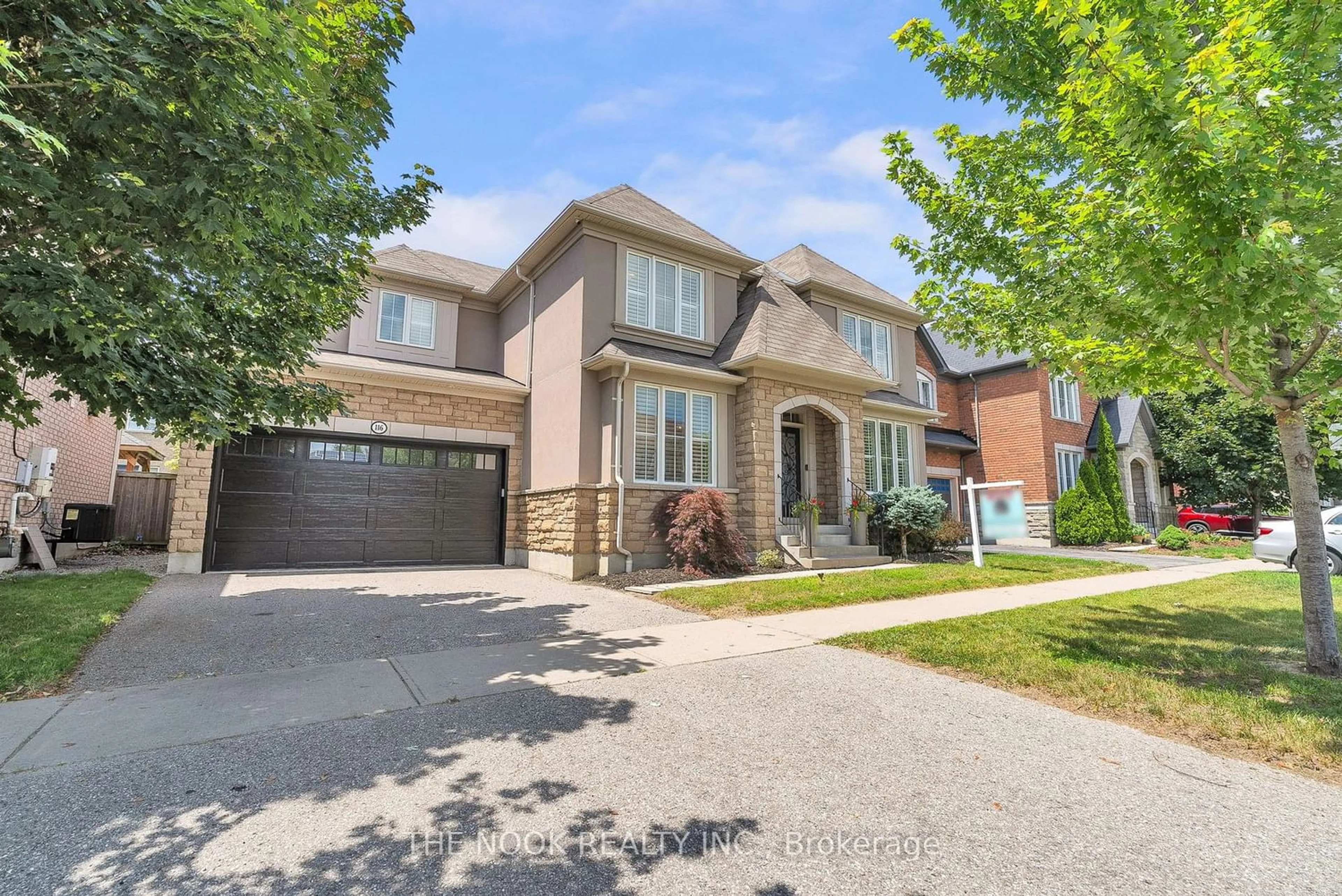 Home with brick exterior material for 116 Gillett Dr, Ajax Ontario L1Z 0J3