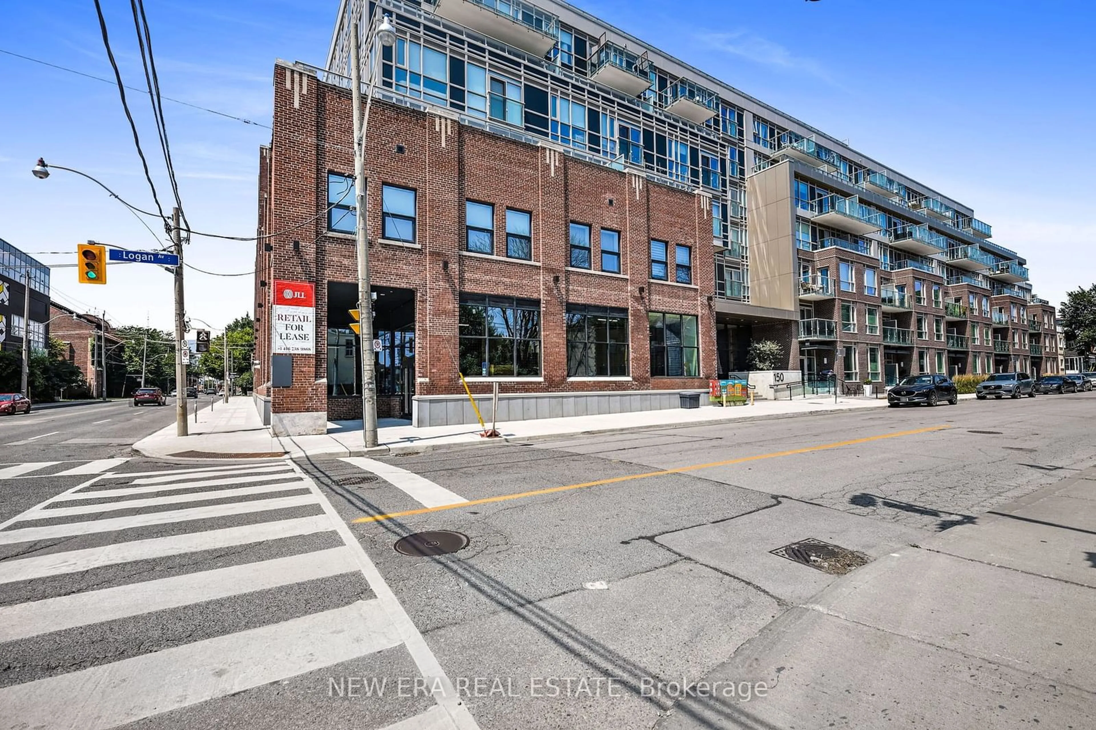 A pic from exterior of the house or condo for 150 Logan Ave #301, Toronto Ontario M4M 0E4