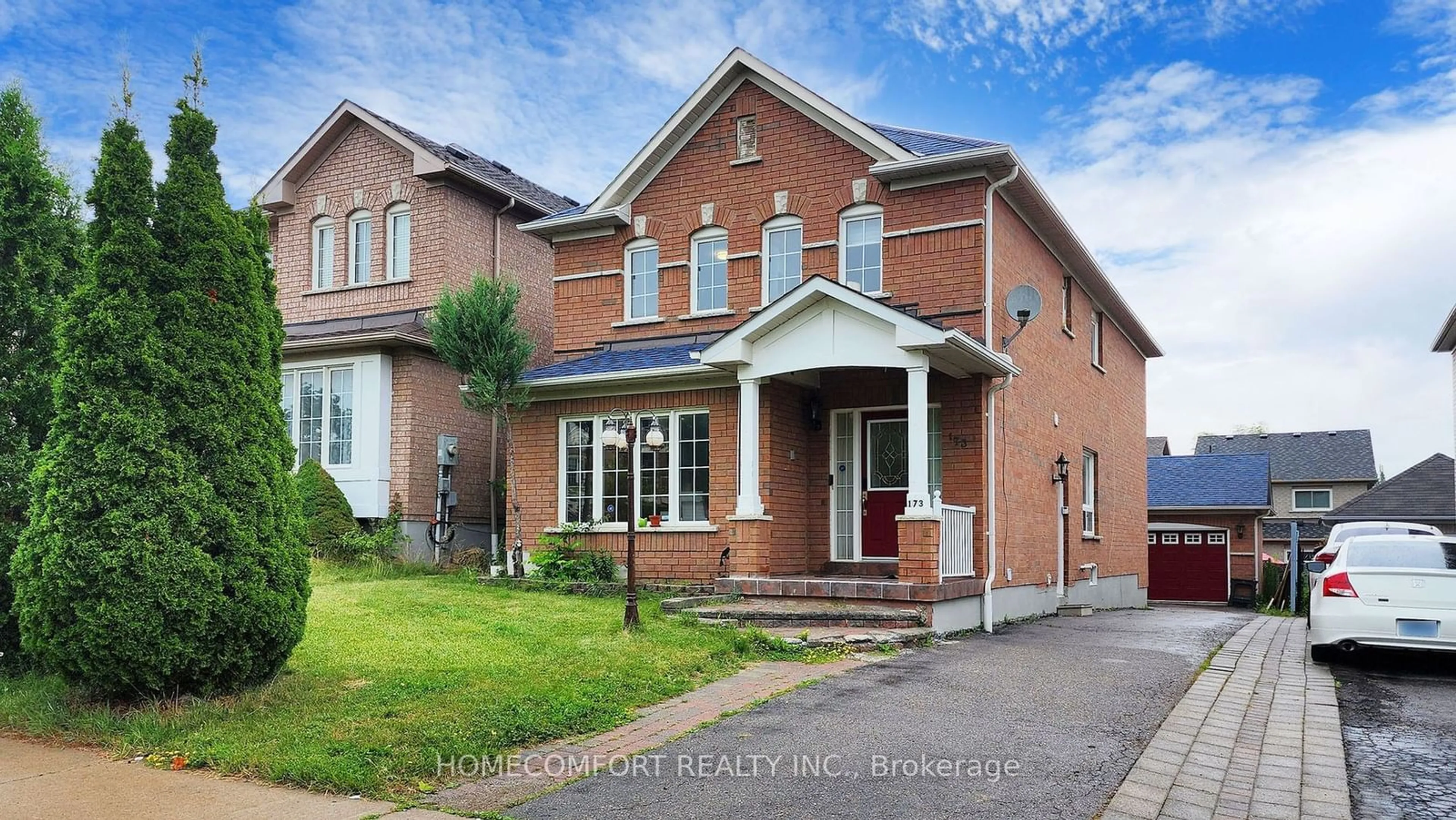 Home with brick exterior material for 173 Civic Centre Dr, Whitby Ontario L1R 2V3