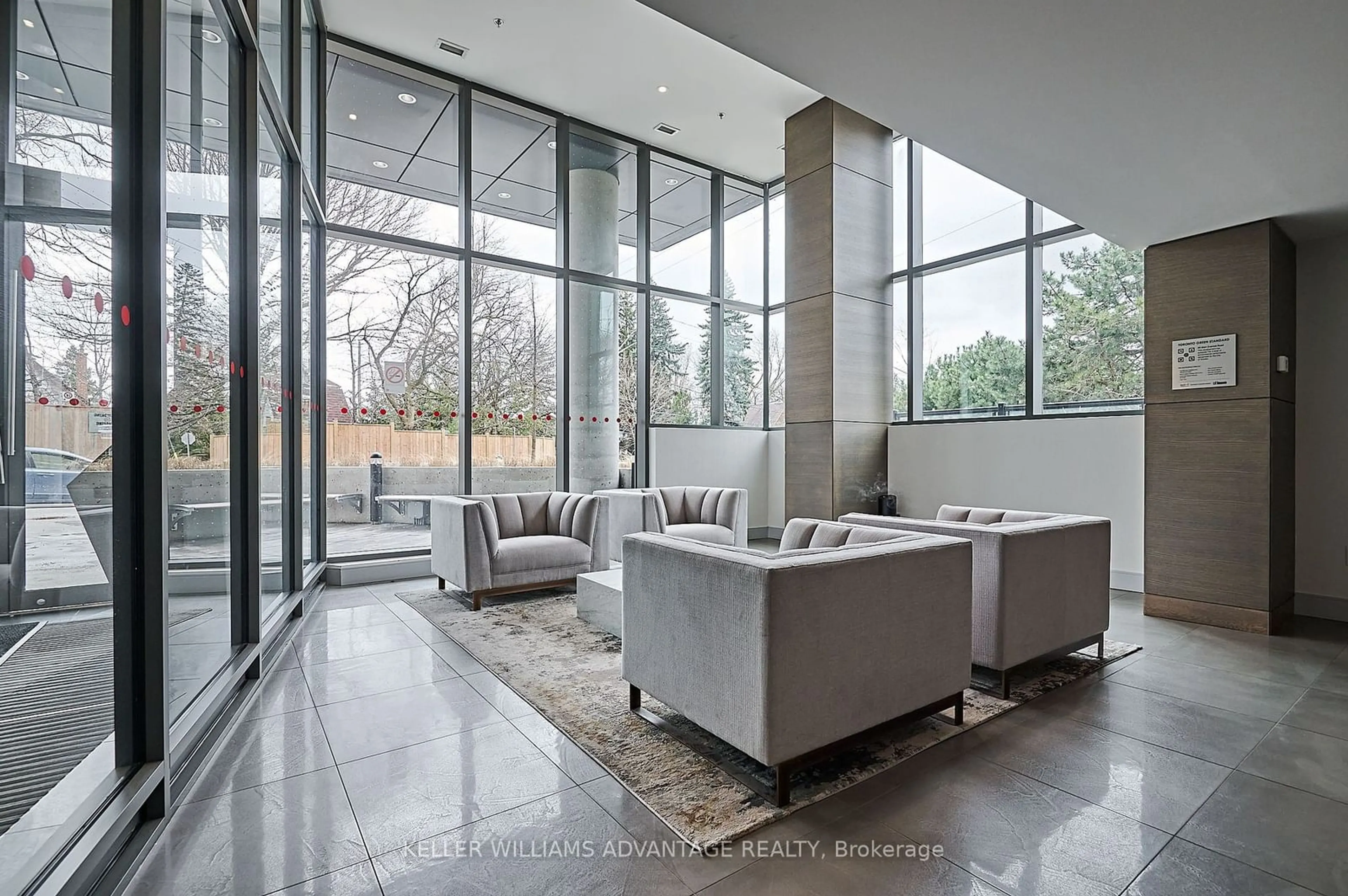 Indoor lobby, cement floor for 90 Glen Everest Rd #314, Toronto Ontario M1N 0C3