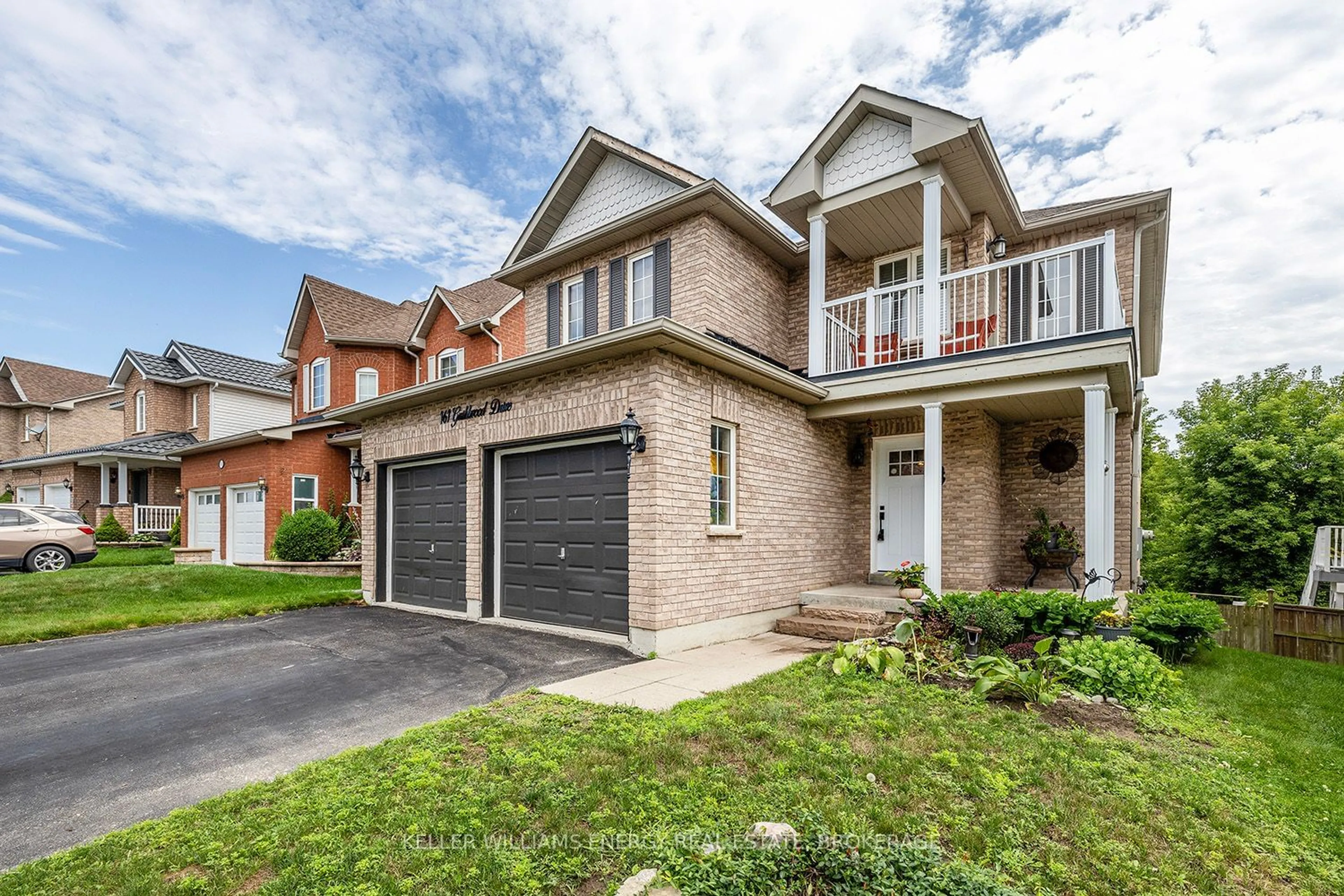 Home with brick exterior material for 161 Guildwood Dr, Clarington Ontario L1C 5C9