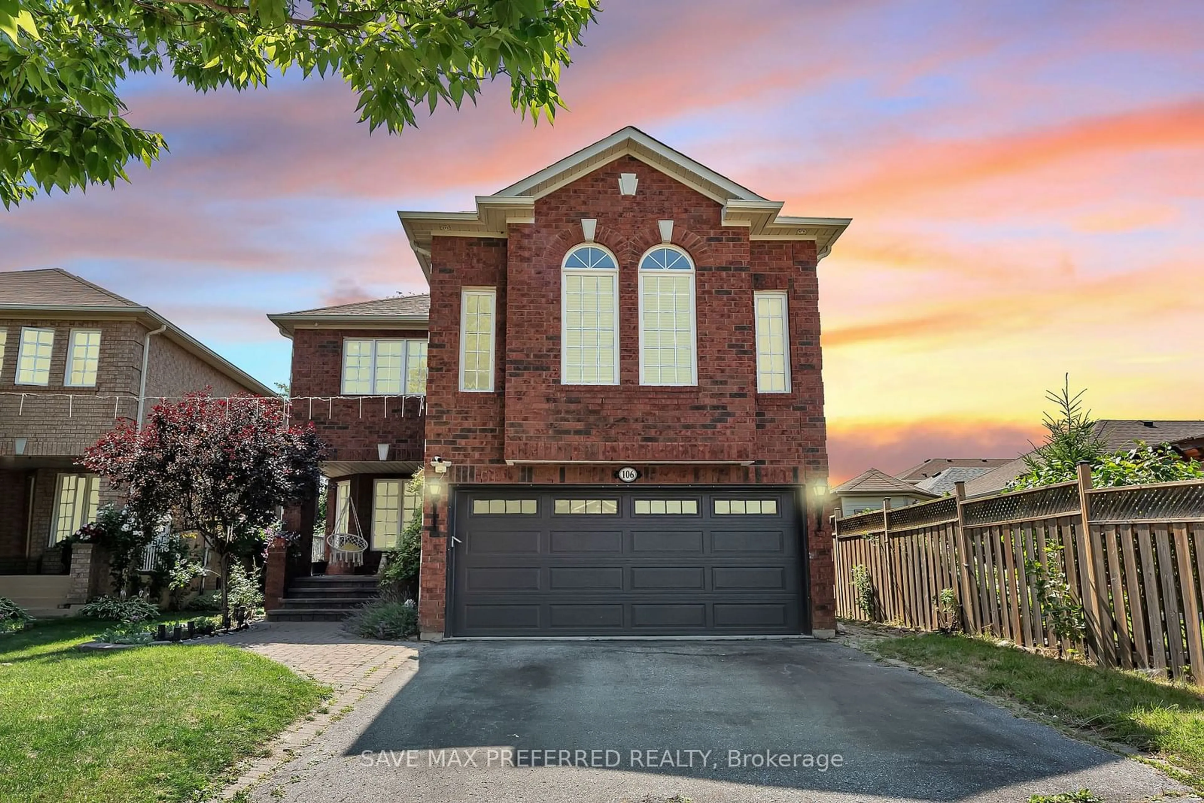 Home with brick exterior material for 106 Tom Edwards Dr, Whitby Ontario L1R 2S5