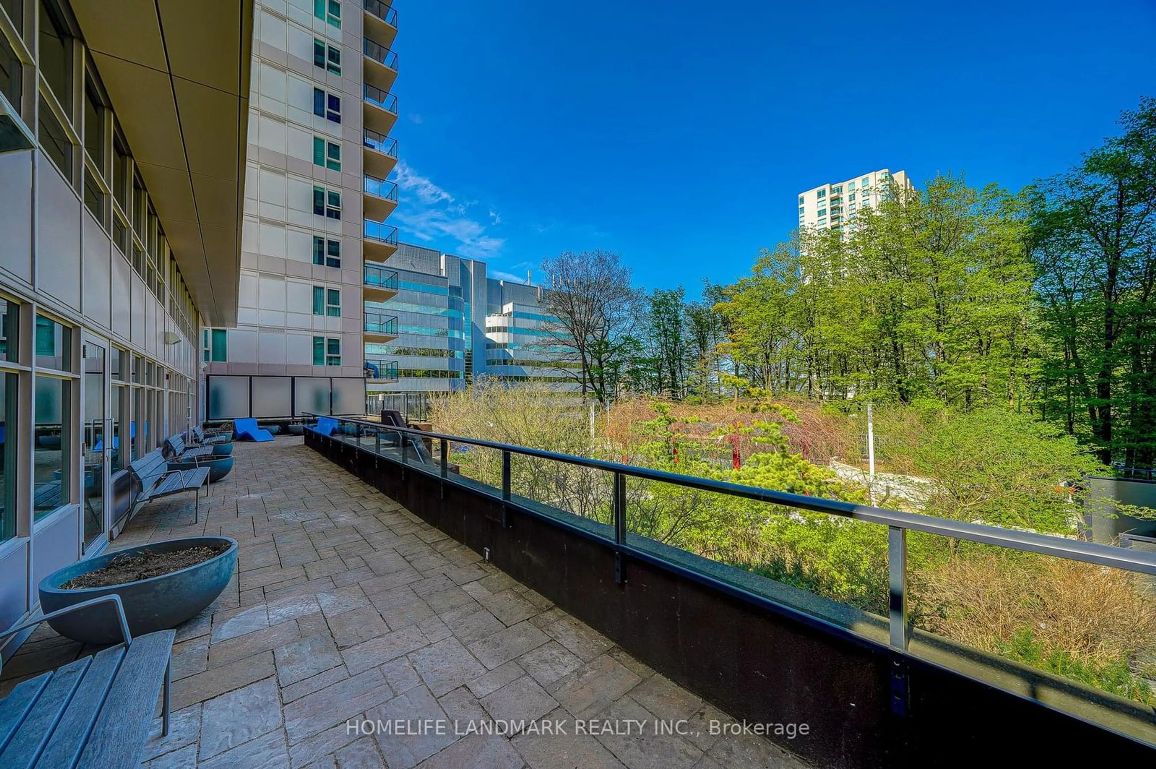 Balcony in the apartment for 190 Borough Dr #3501, Toronto Ontario M1P 0B6