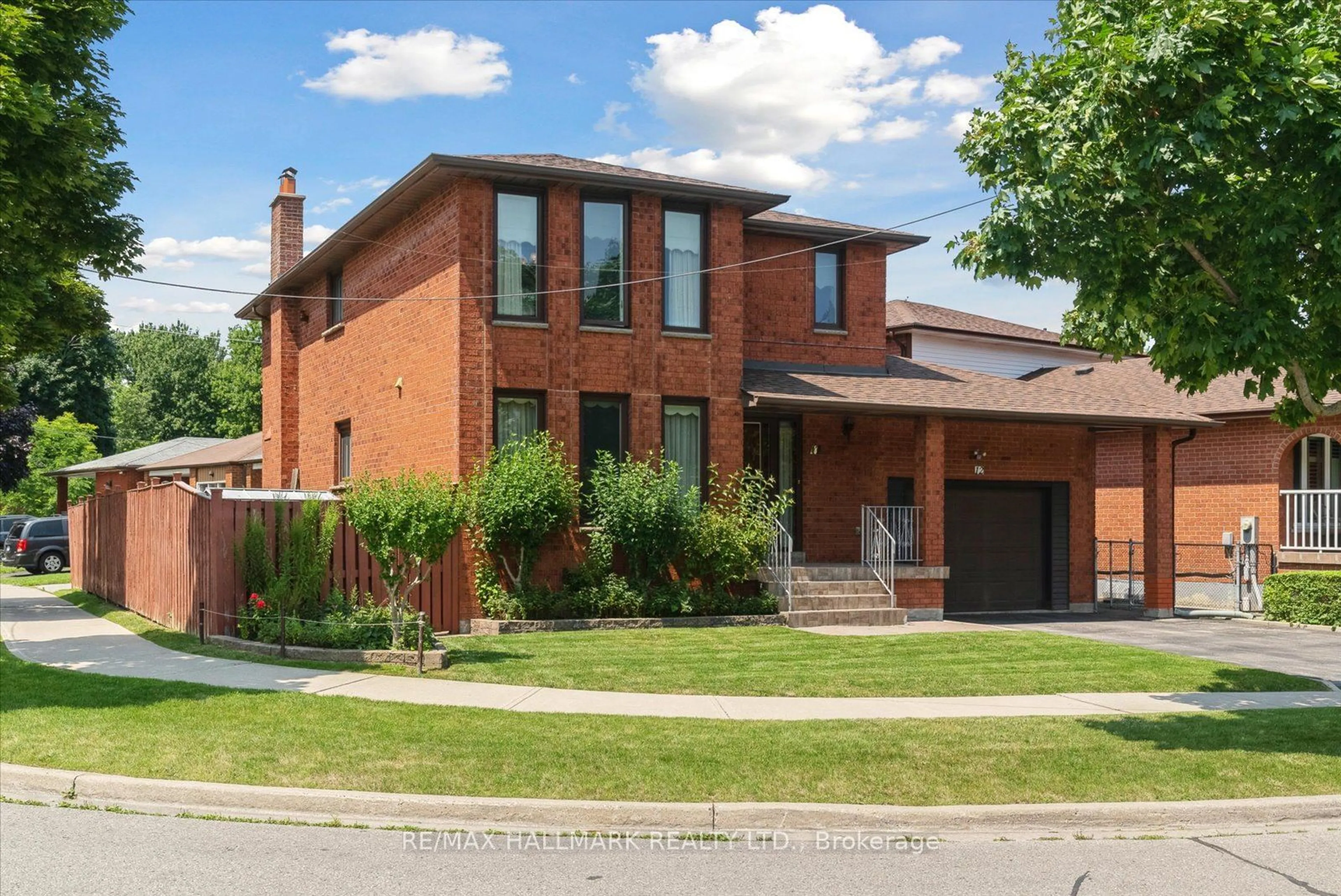 Home with brick exterior material for 12 Greendowns Dr, Toronto Ontario M1M 2G7