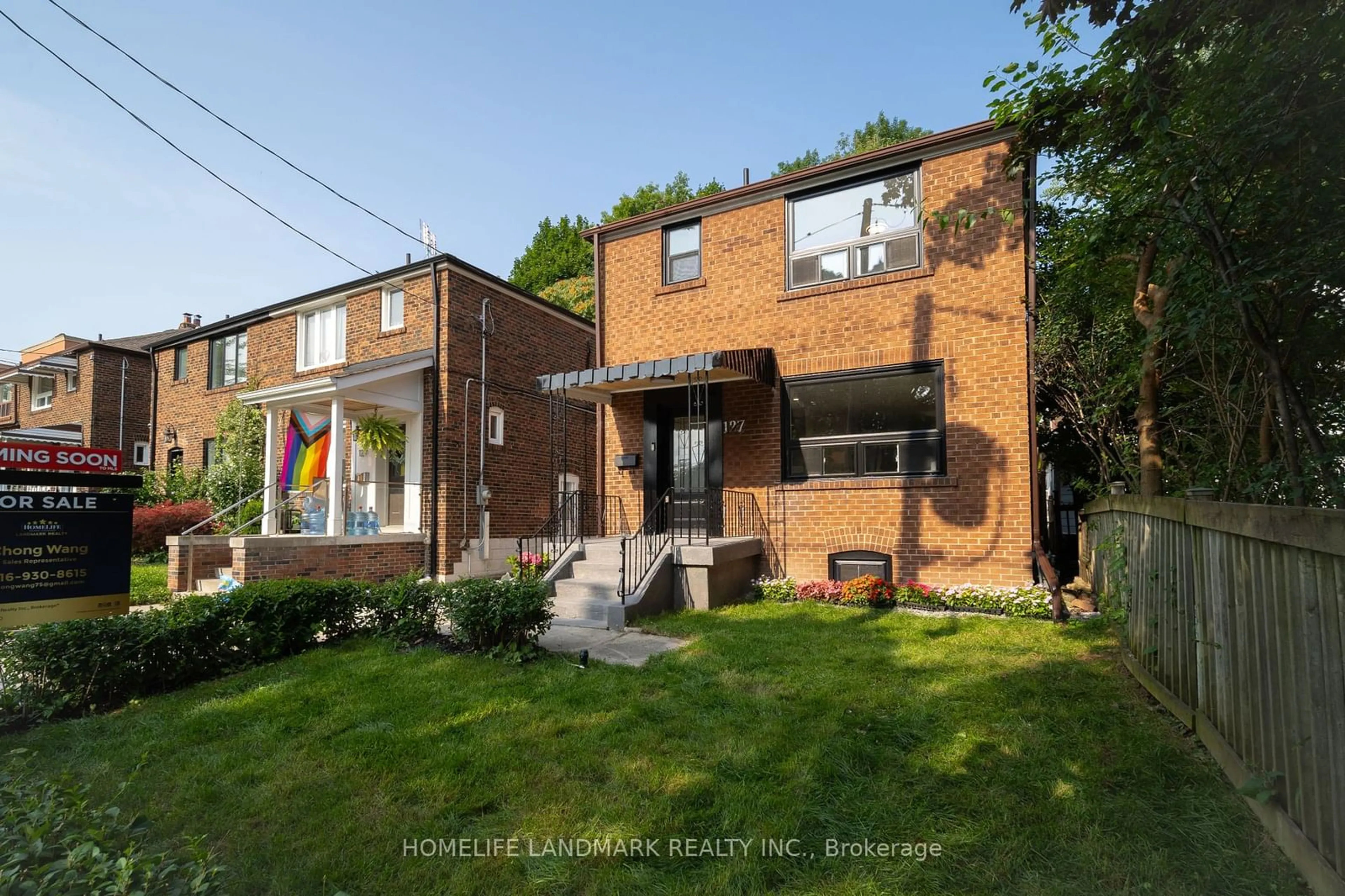 Home with brick exterior material for 127 Highfield Rd, Toronto Ontario M4L 2T9