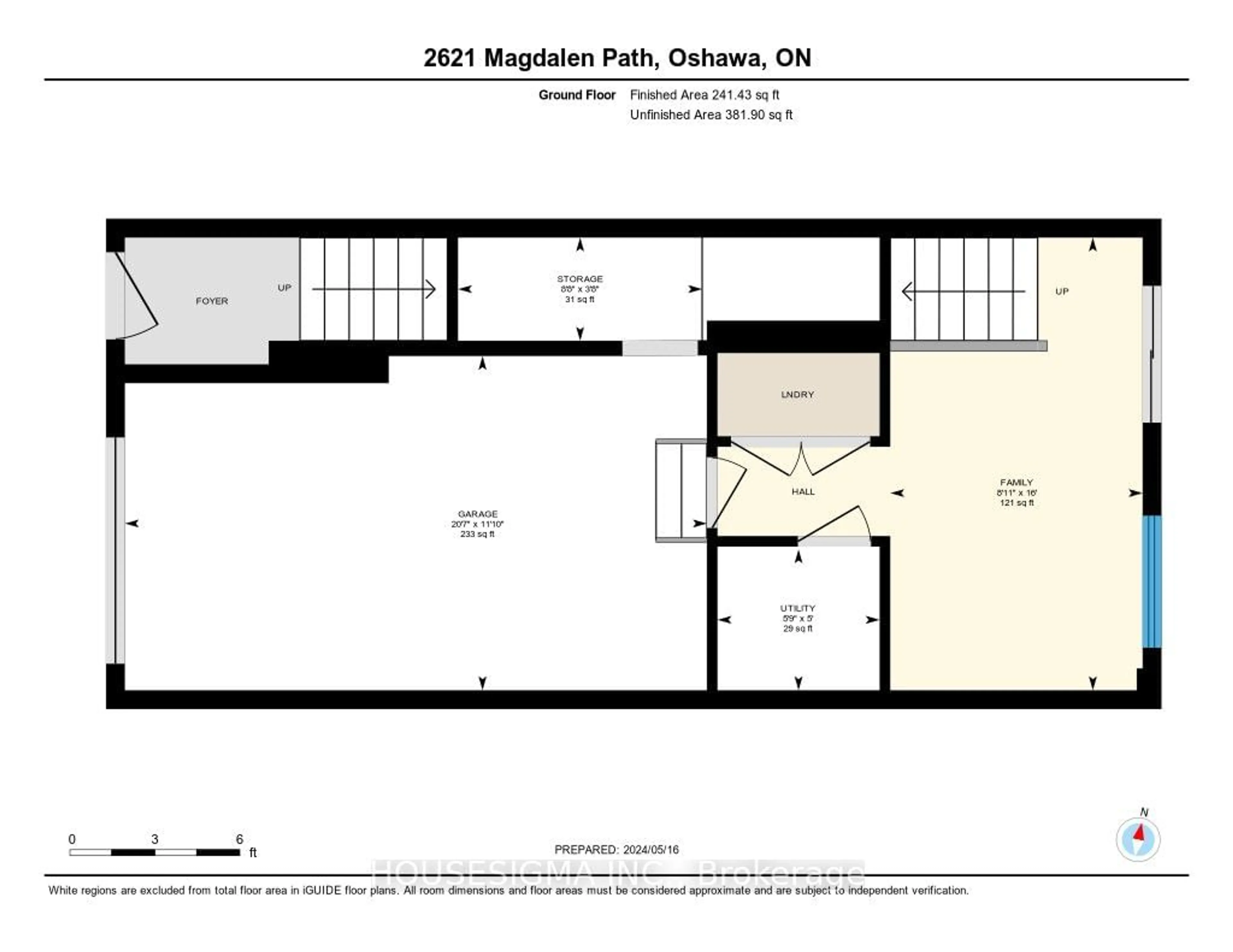 Floor plan for 2621 Magdalen Path #10, Oshawa Ontario L1L 0R6