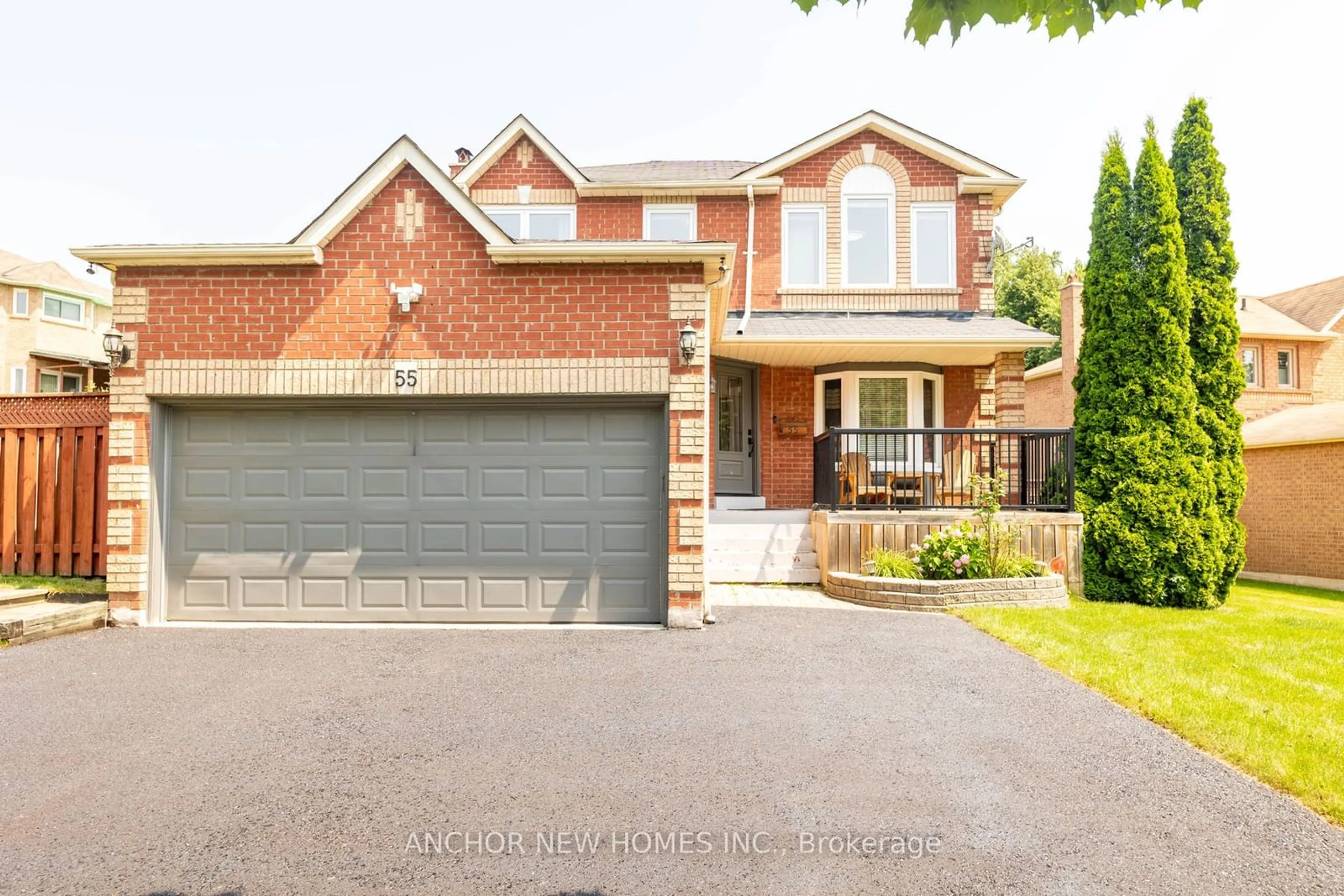 Home with brick exterior material for 55 Meekings Dr, Ajax Ontario L1T 3N2