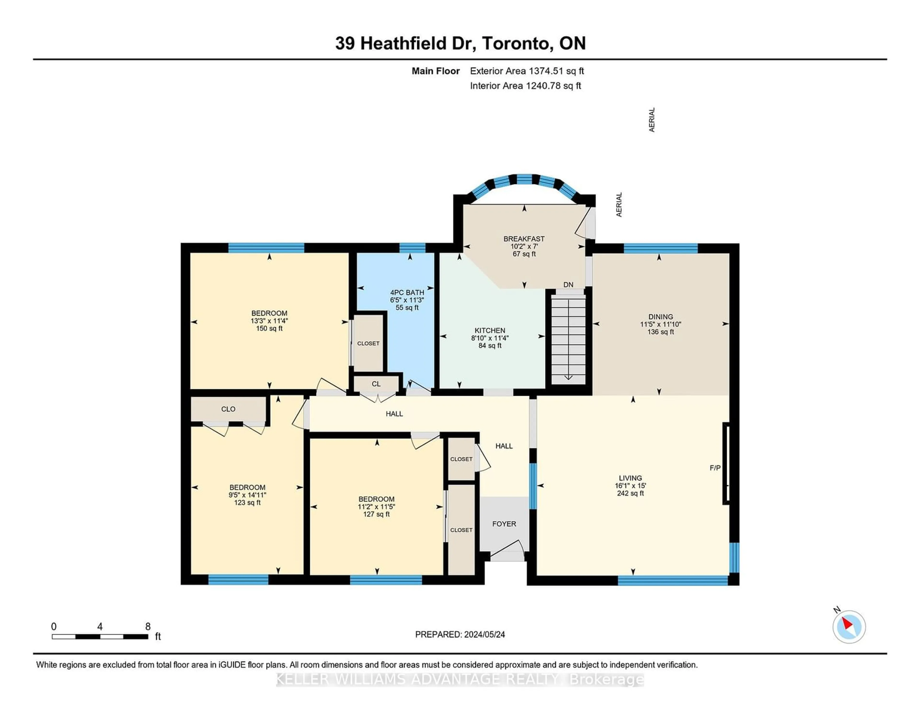 Floor plan for 39 Heathfield Dr, Toronto Ontario M1M 3A9