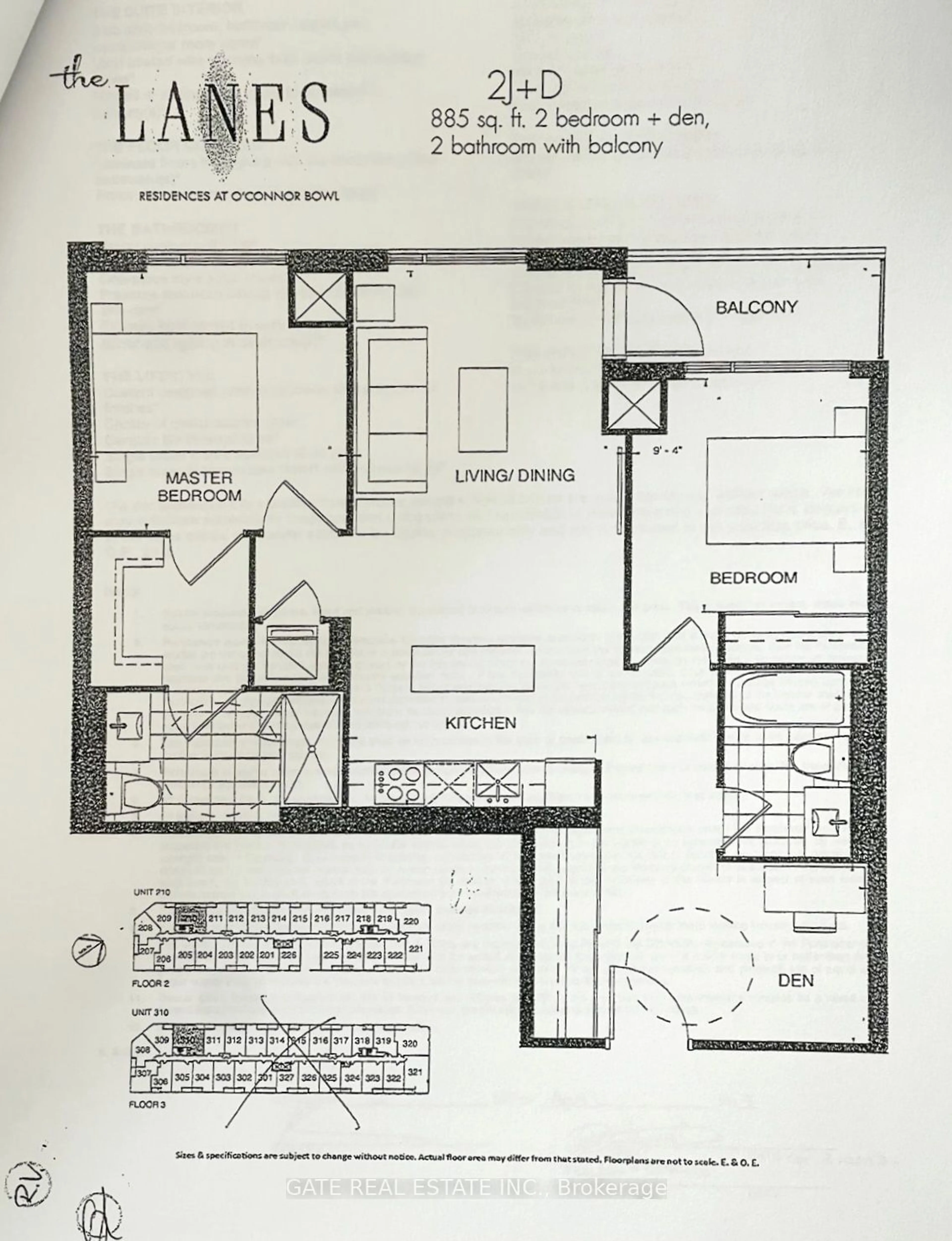 Floor plan for 1401 O'connor Dr #210, Toronto Ontario M4B 2V5