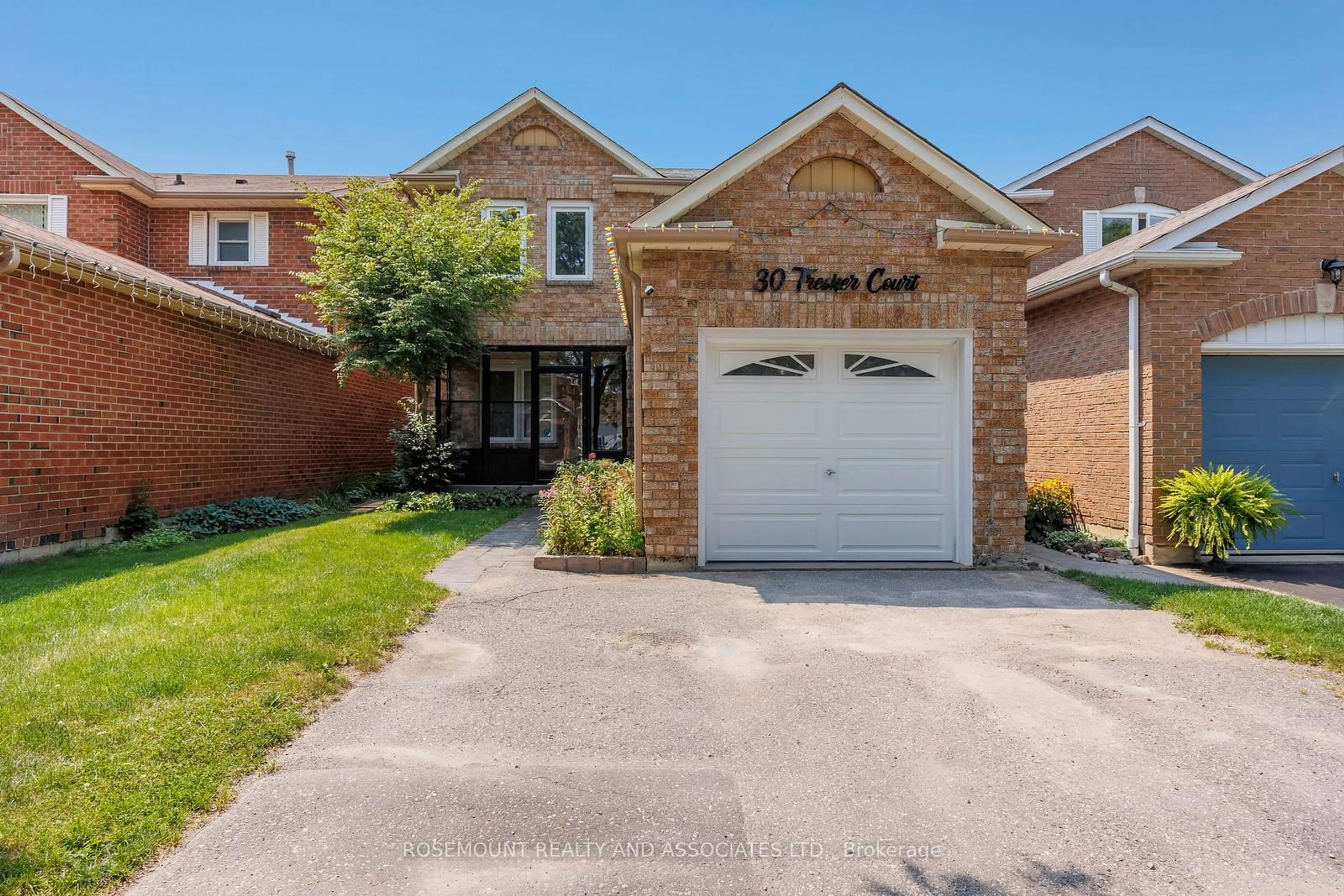 Home with brick exterior material for 30 Tresher Crt, Ajax Ontario L1T 2N2