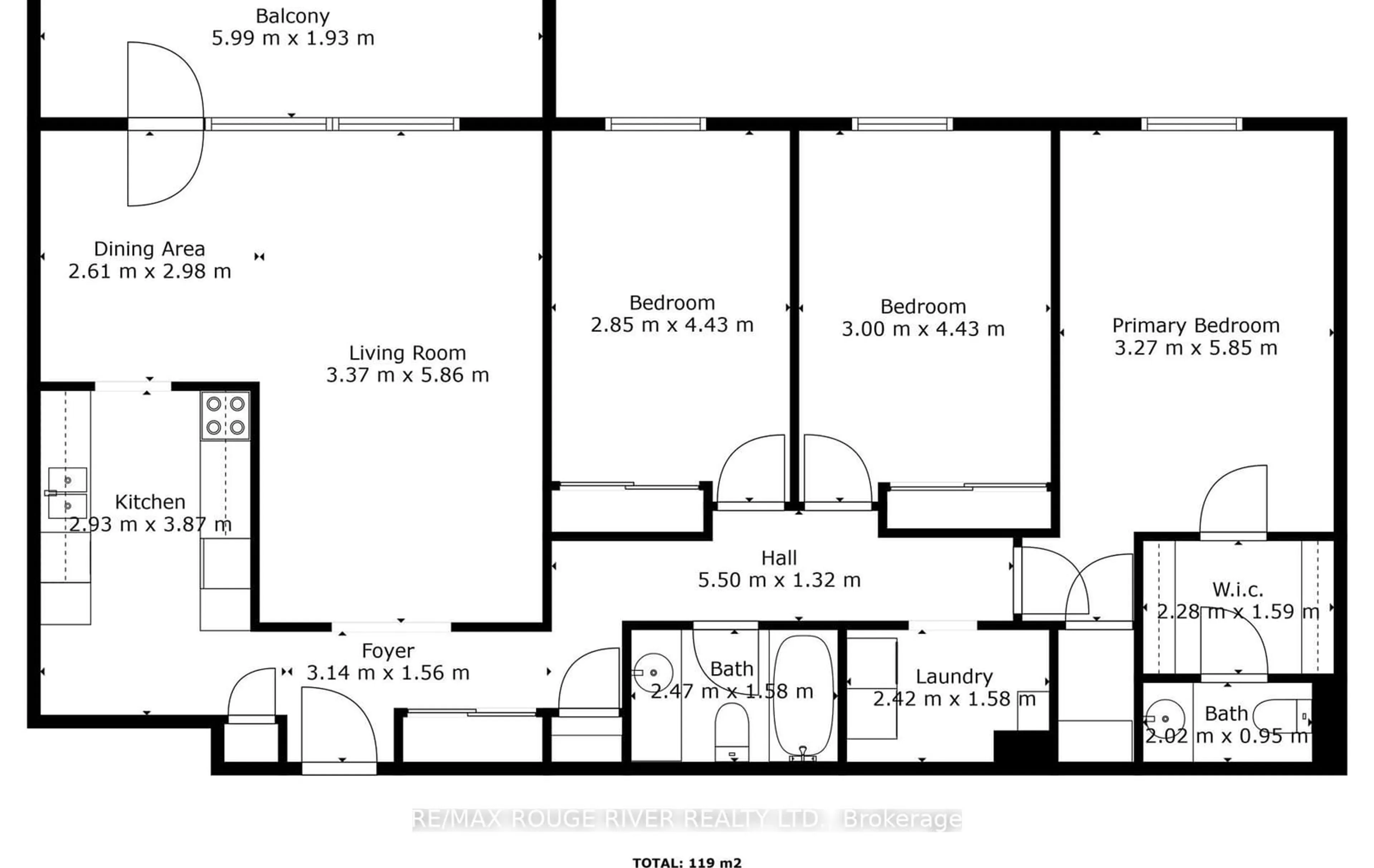Floor plan for 3420 Eglinton Ave #604, Toronto Ontario M1J 2H9