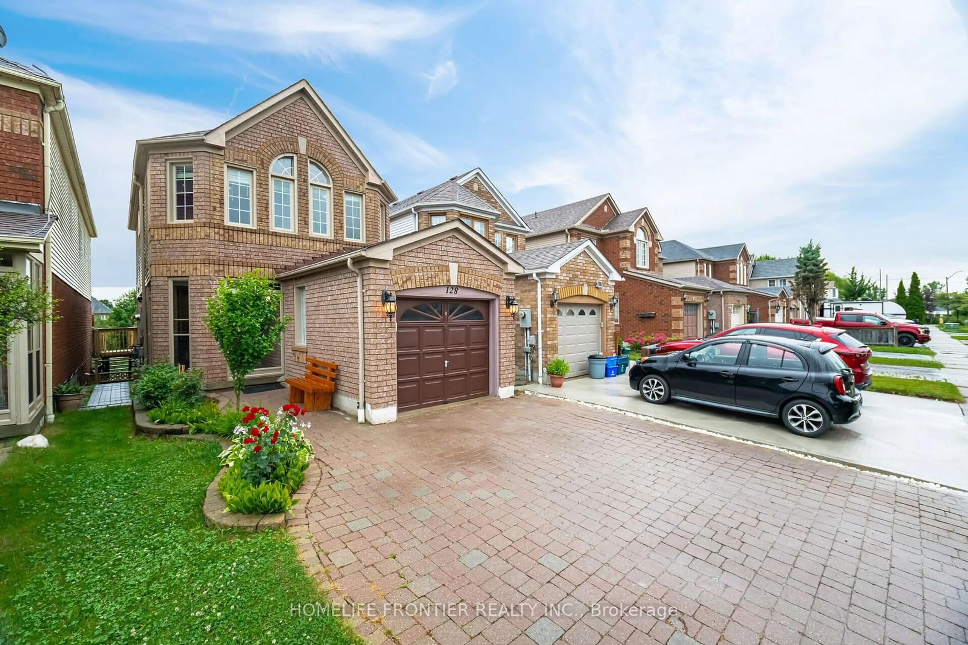 Home with brick exterior material for 128 Smales Dr, Ajax Ontario L1Z 1G8