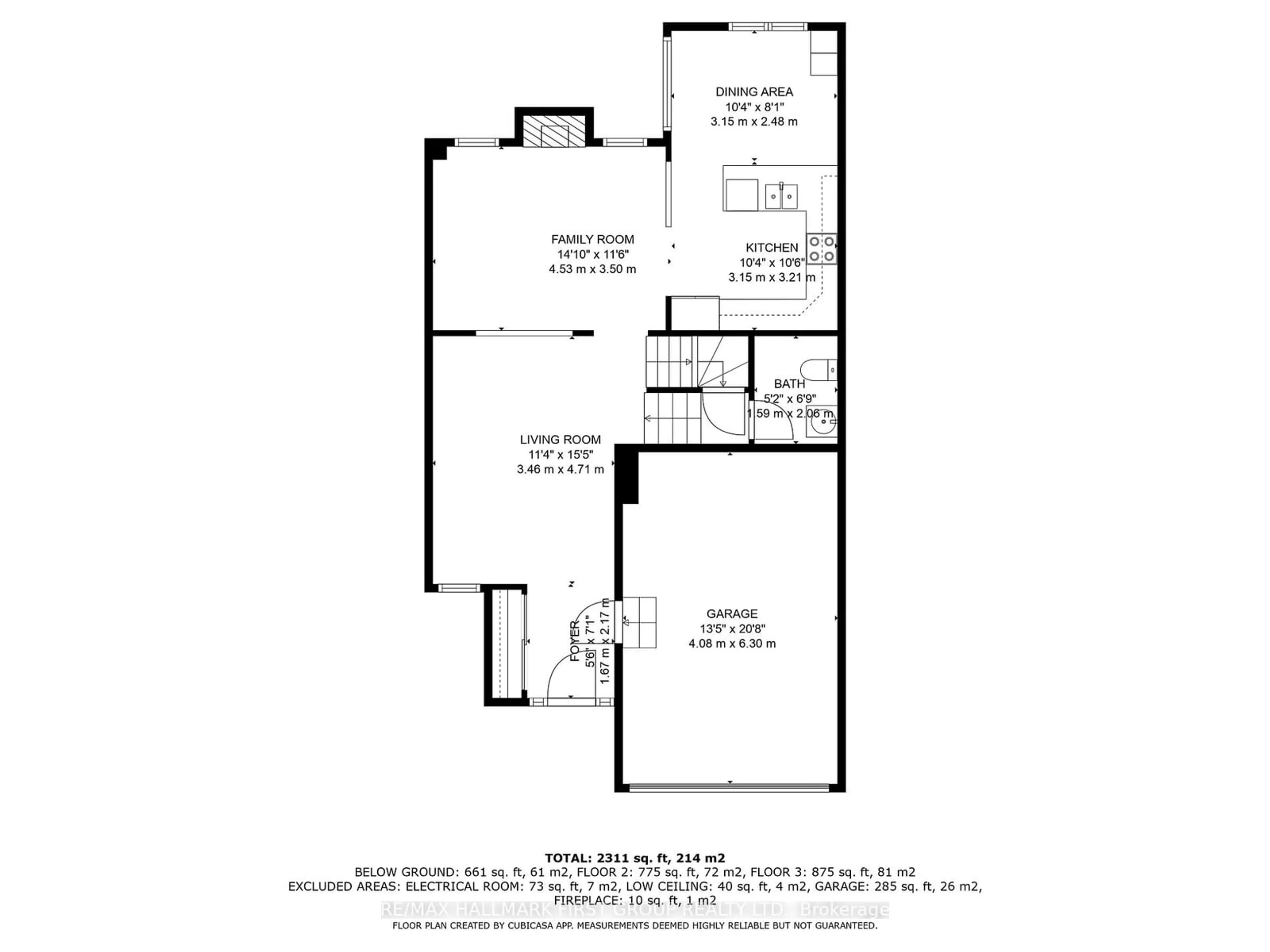 Floor plan for 10 Lonsdale Crt, Whitby Ontario L1P 1R8
