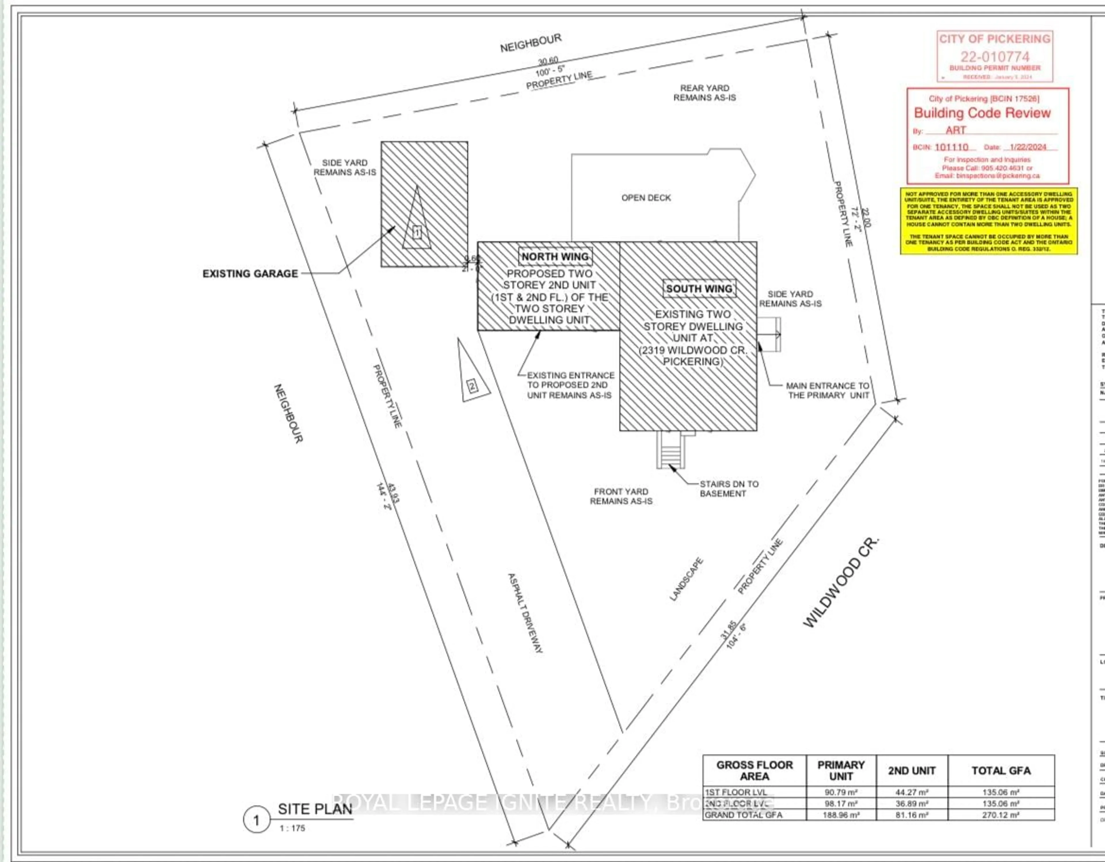 Floor plan for 2319 Wildwood Cres, Pickering Ontario L1X 2N1