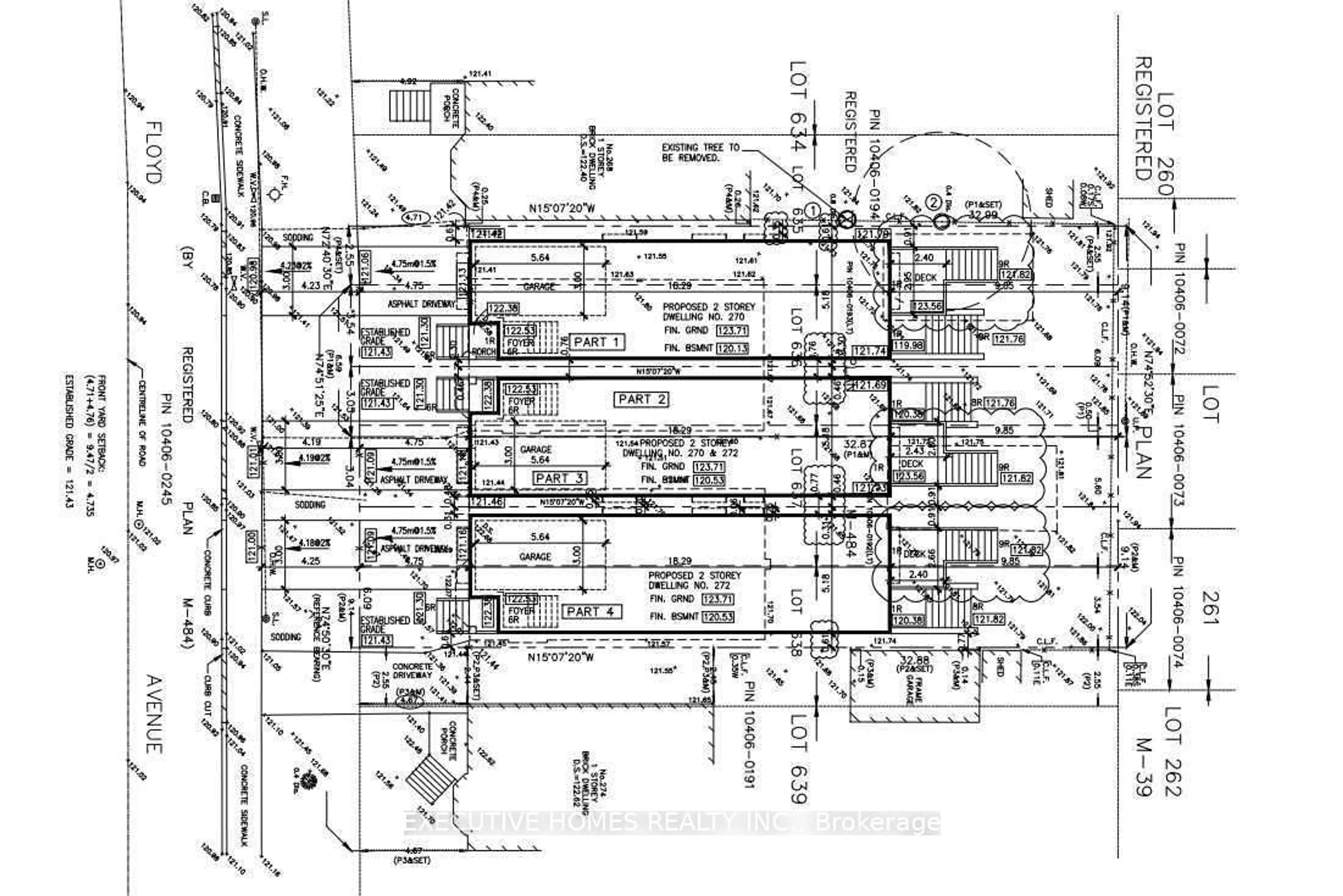 Floor plan for 270-272 Floyd Ave, Toronto Ontario M4J 2J3