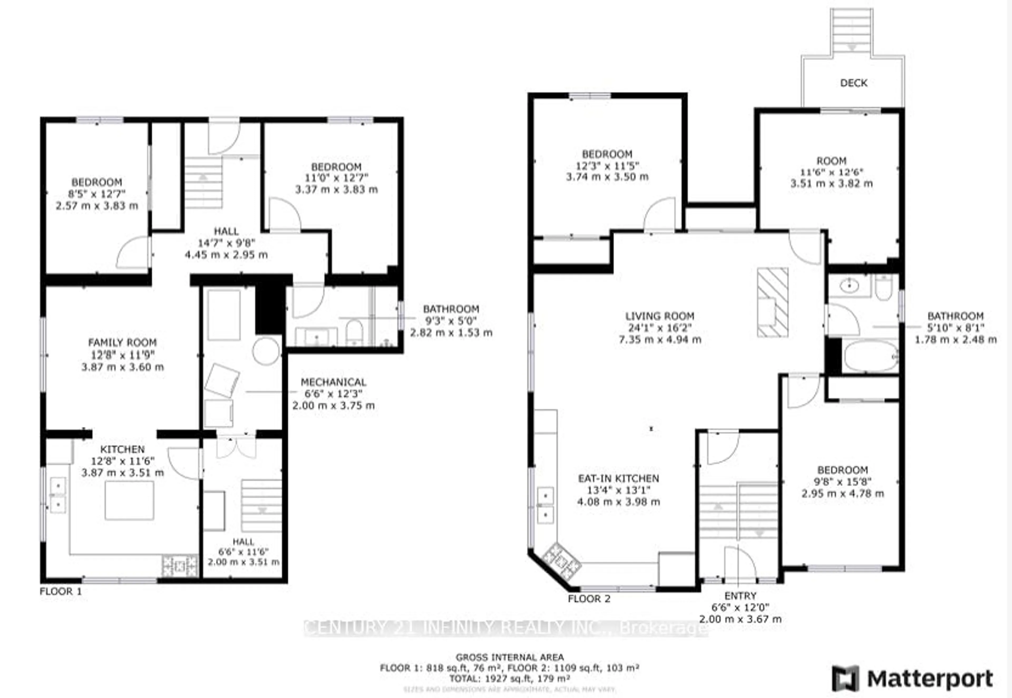 Floor plan for 680 Marksbury Rd, Pickering Ontario L1W 2T2