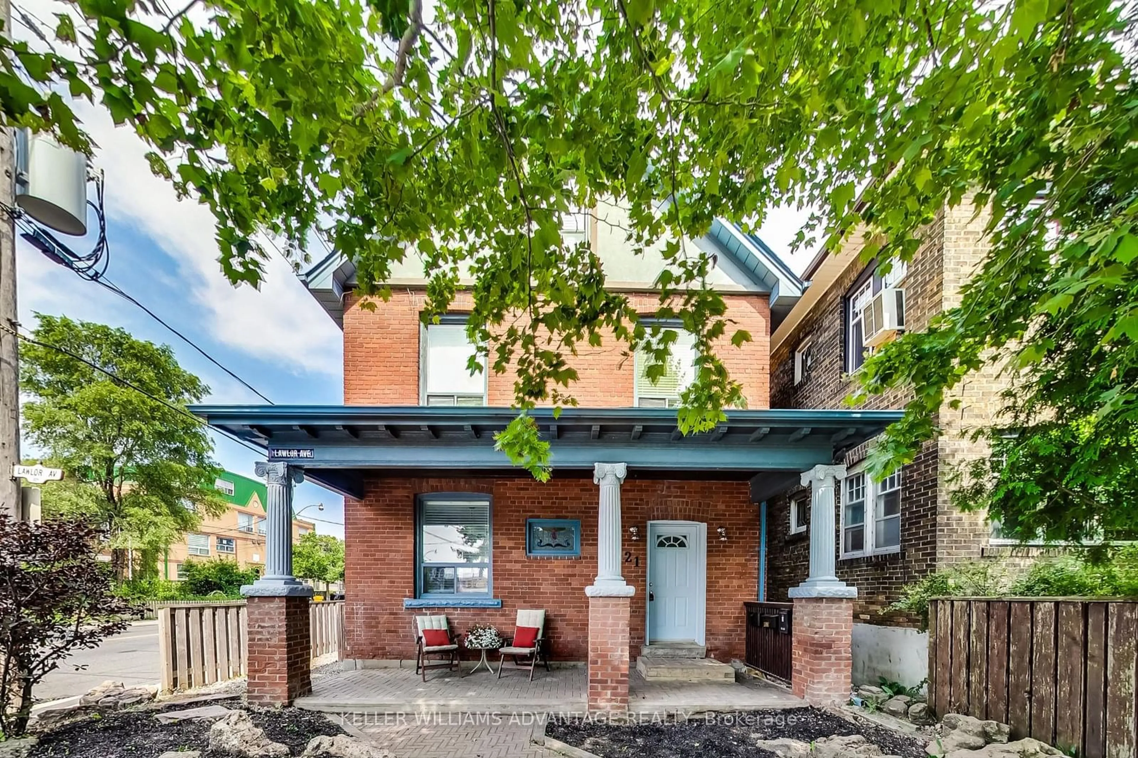 Home with brick exterior material for 221 Lawlor Ave, Toronto Ontario M4E 3L9