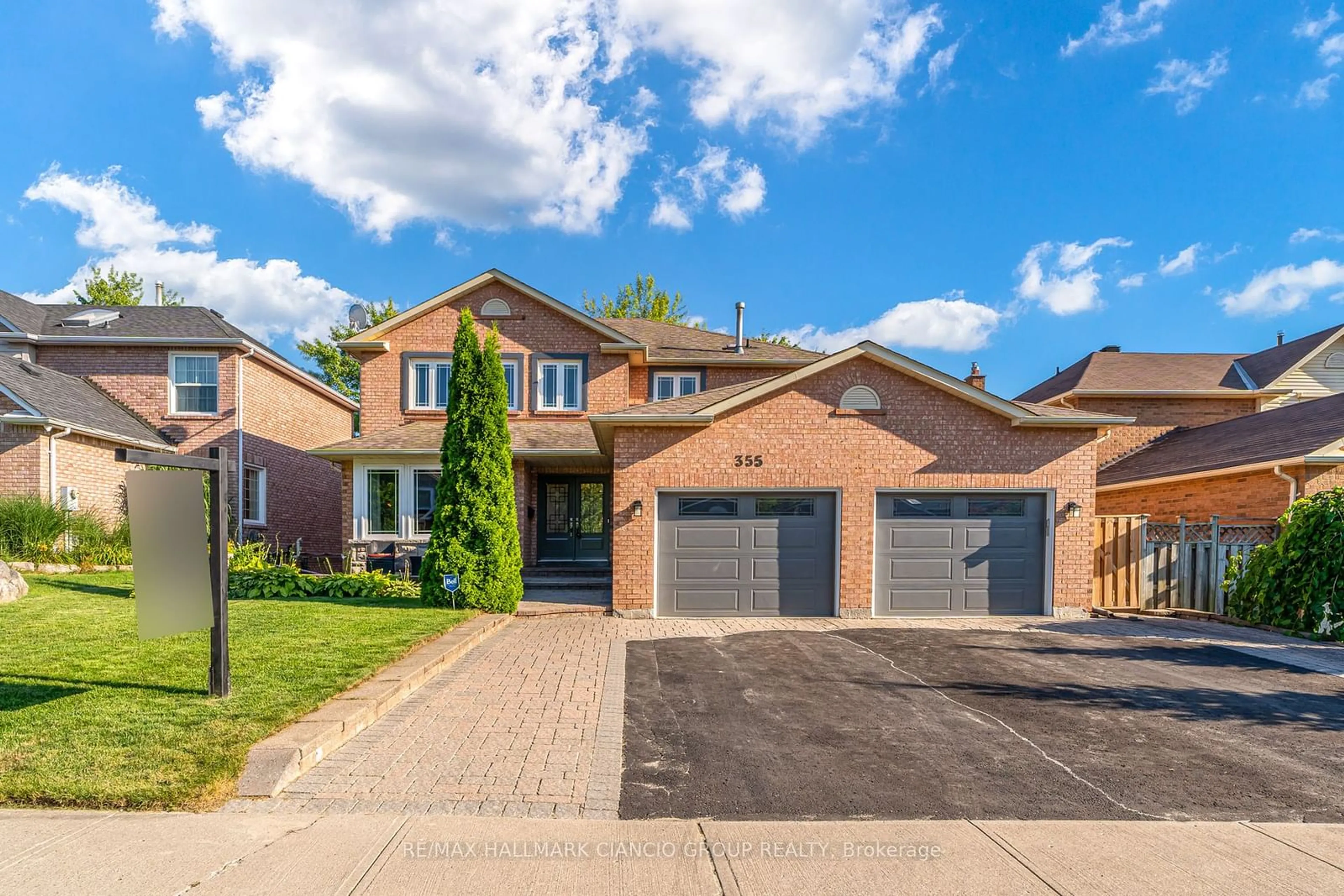 Home with brick exterior material for 355 Rouge Hill Crt, Pickering Ontario L1V 6L5