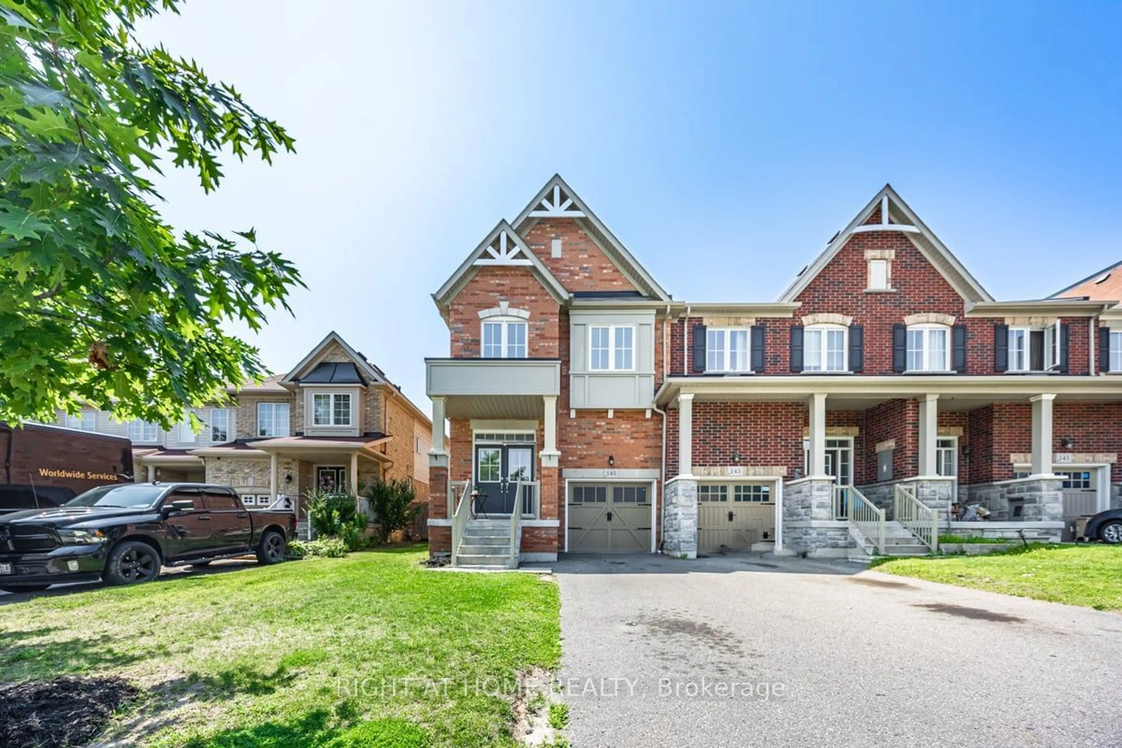 Home with brick exterior material for 145 Cathedral Dr, Whitby Ontario L1R 3L9